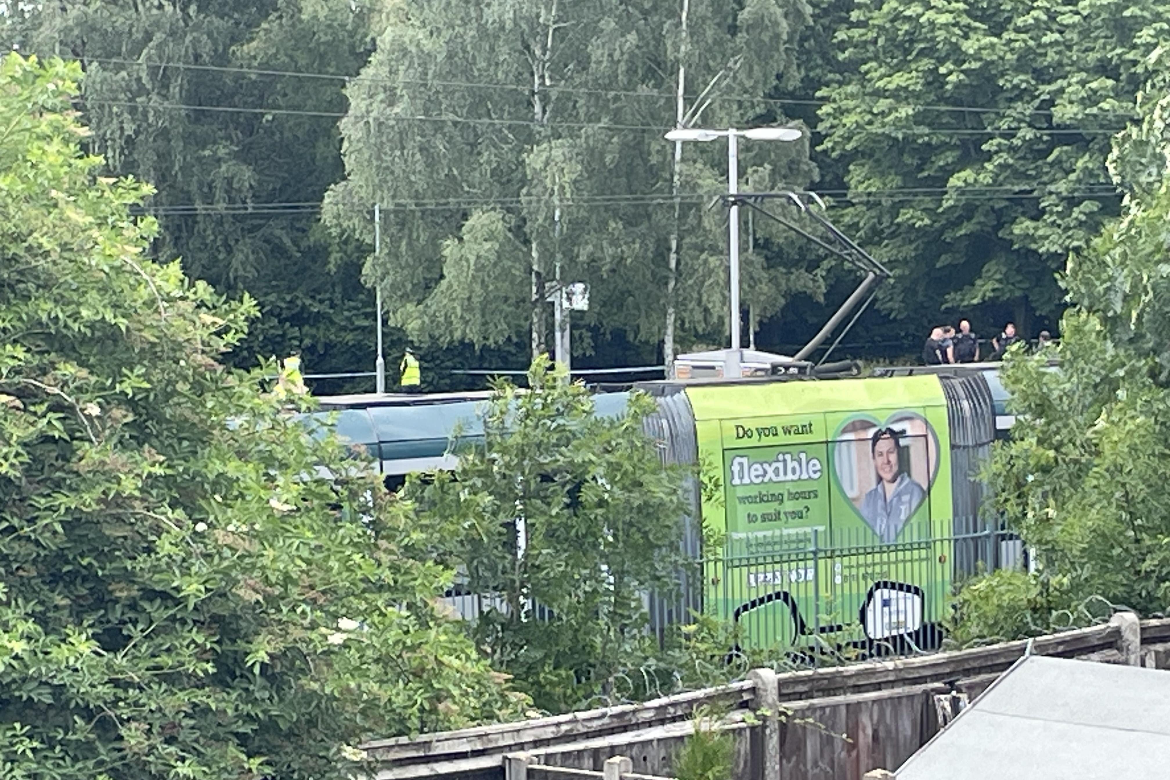 A suspect has been arrested in a murder probe launched after a man was fatally stabbed on board a tram in Basford, Nottingham, on Monday morning