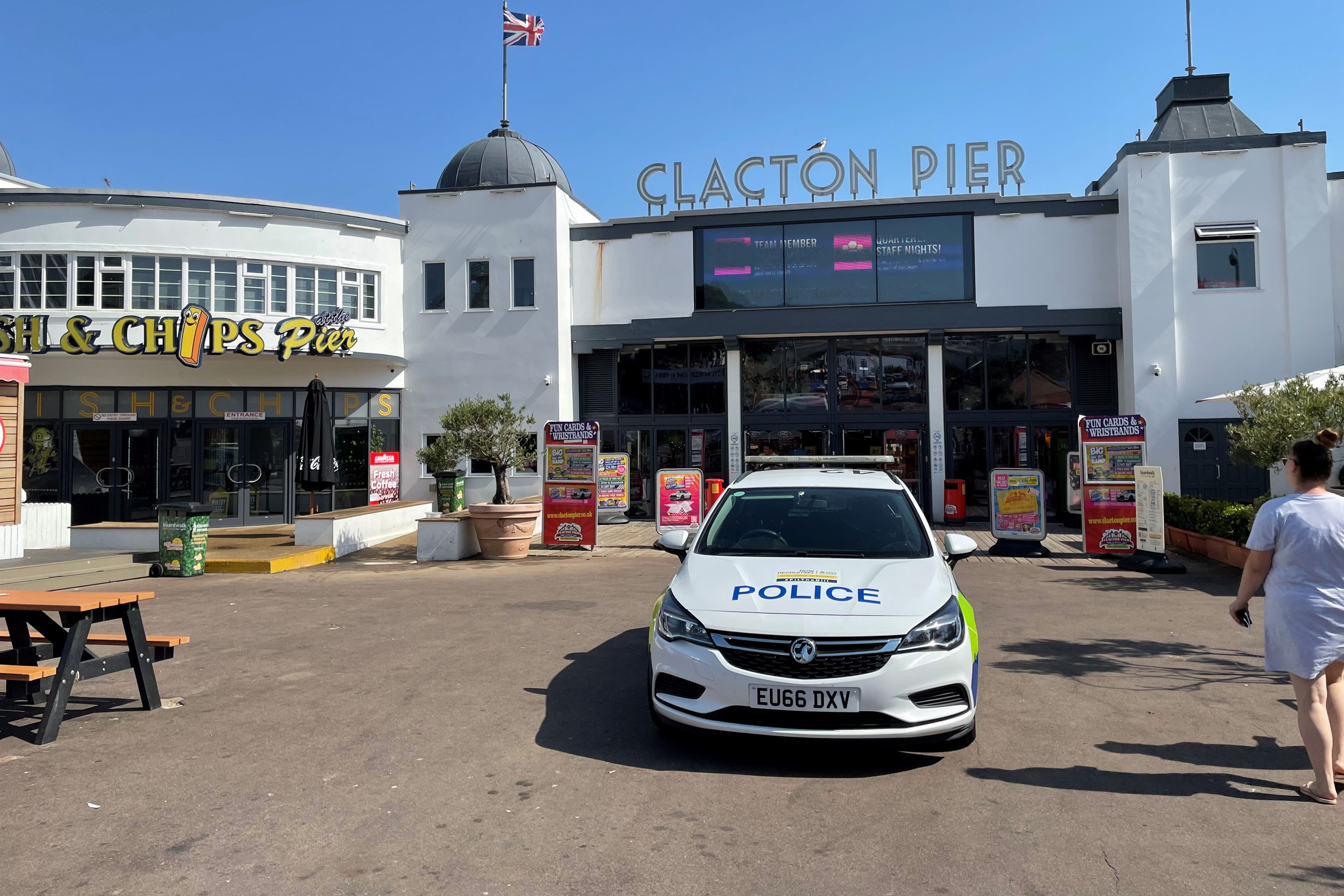 Man and woman taken to hospital after rollercoaster incident on pier
