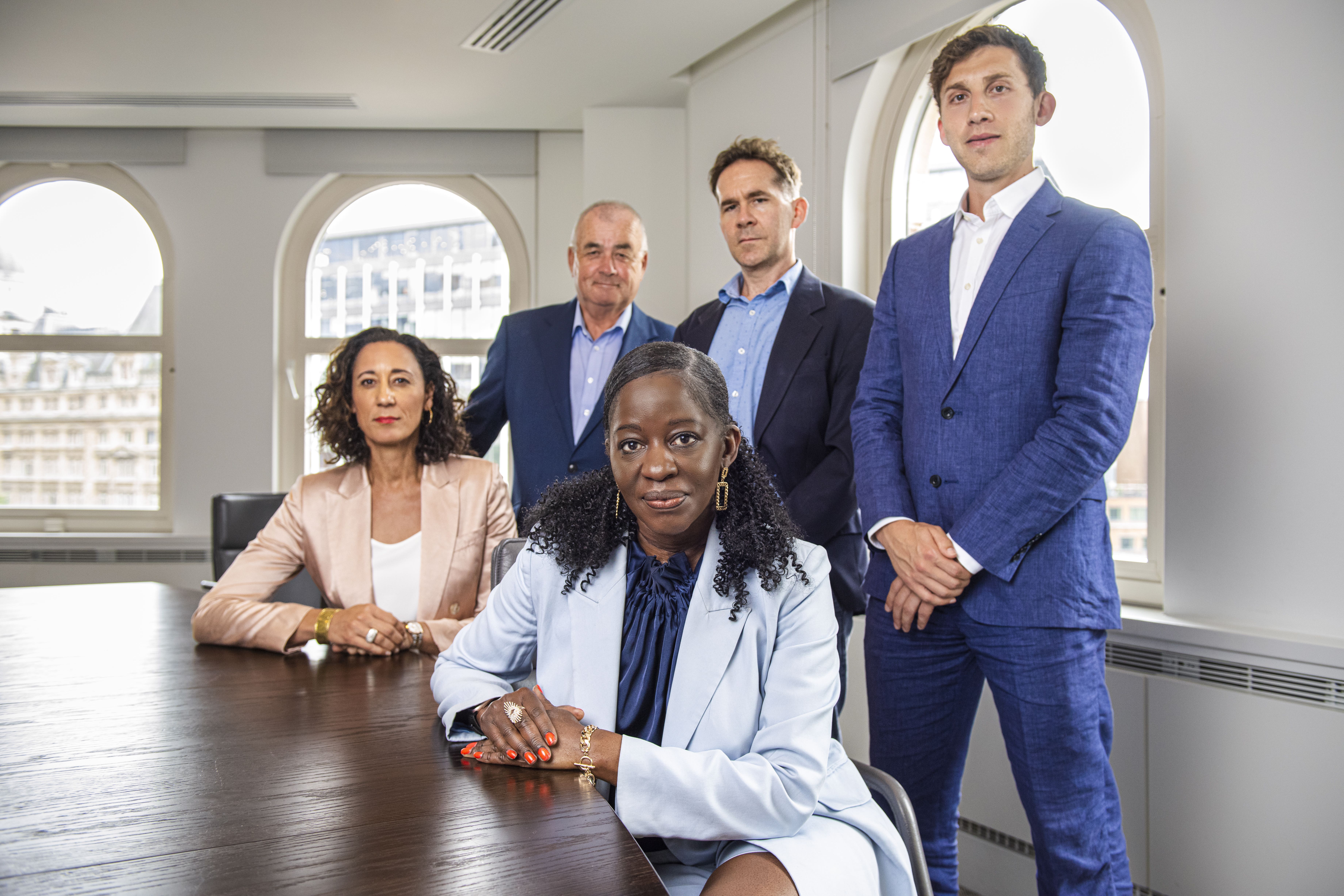 The ICEC chairwoman Cindy Butts (centre, seated) and her team of commissioners have highlighted racism, sexism and elitism within cricket (Handout from ICEC/PA)