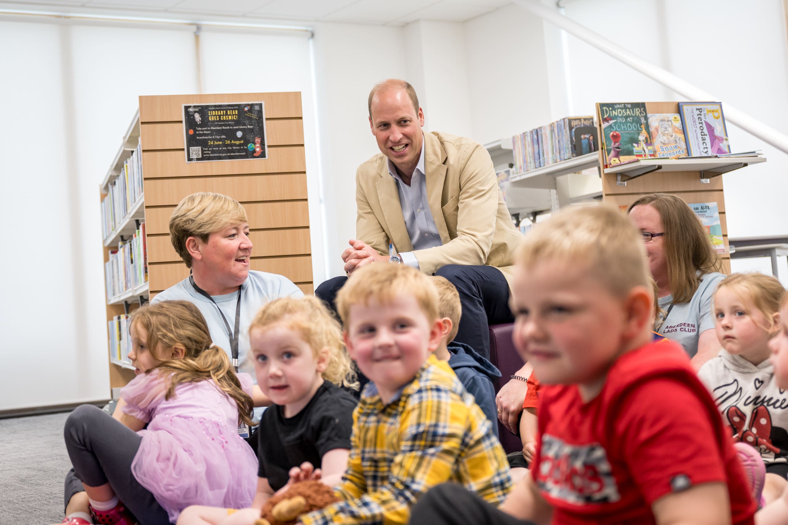 The Prince of Wales during a visit to Tillydrone Community Campus, Aberdeen, to spotlight how co-located and joined up community support services can improve early intervention and prevent homelessness, as part of his tour of the UK to launch a project aimed at ending homelessness (PA)