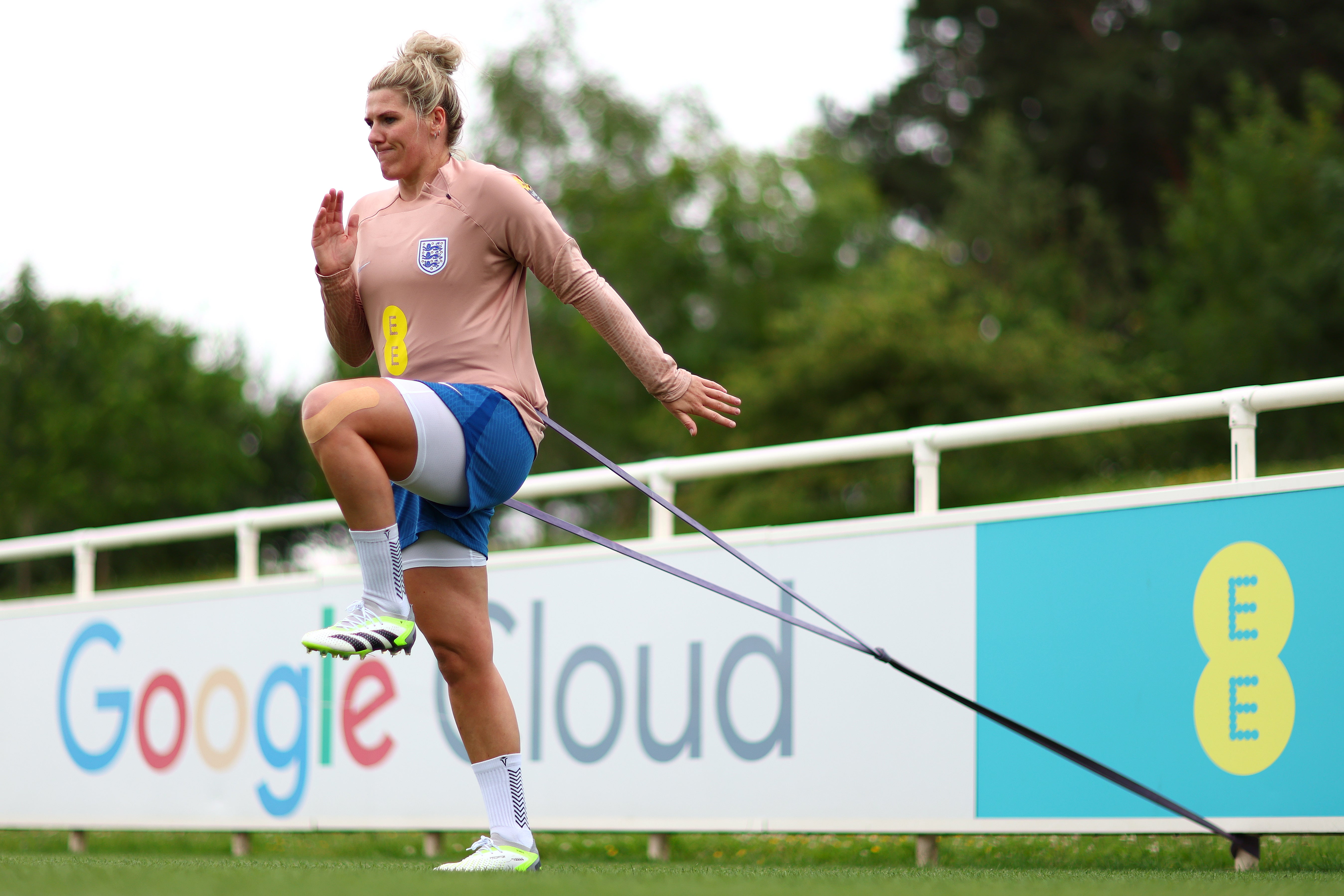 Millie Bright will miss Saturday’s warm-up game against Portugal