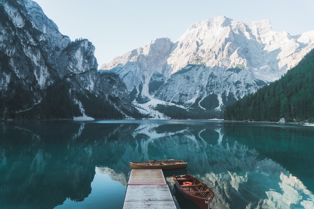 The dramatic landscape is a hikers paradise