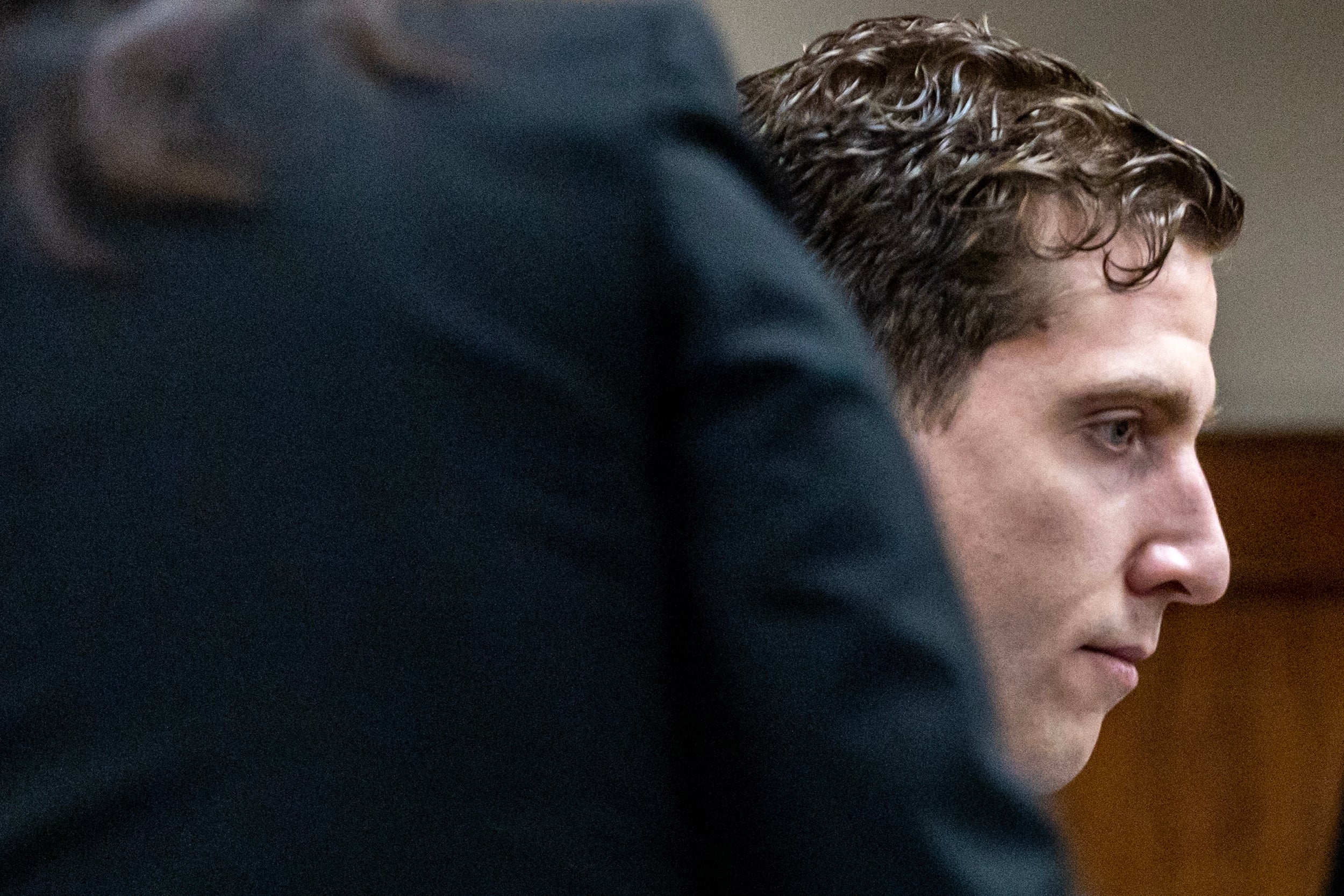 Bryan Kohberger looks on during a hearing at the Latah County Courthouse