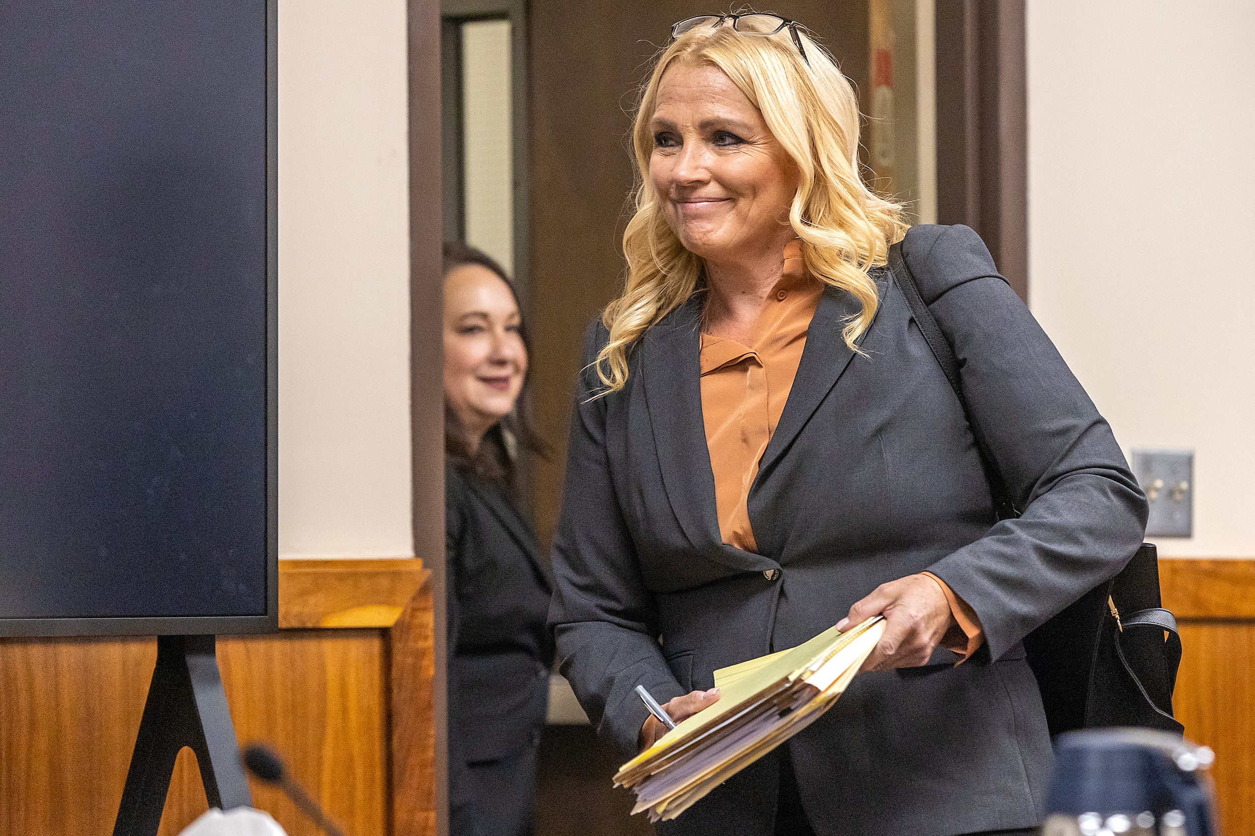 Anne Taylor, lawyer for Bryan Kohberger enters the courtroom