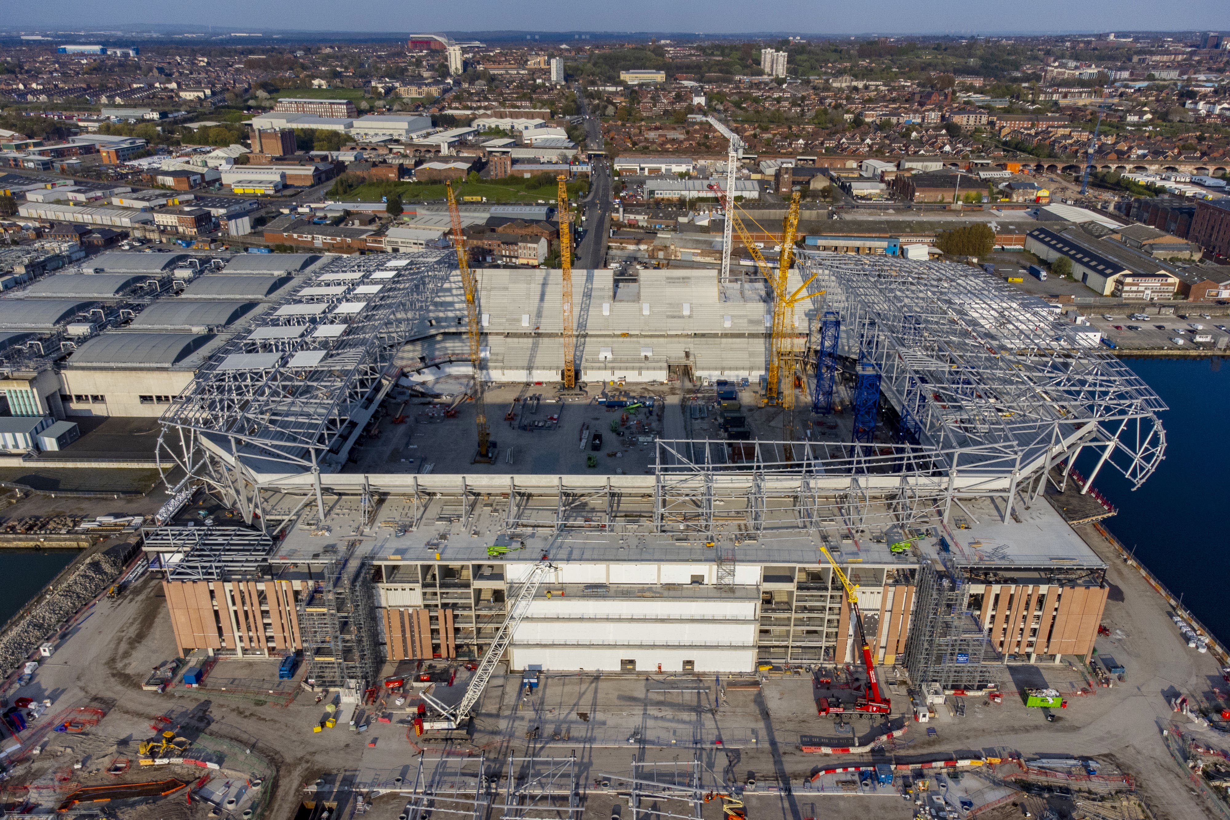 Bramley Moore Dock, where the new stadium is being built