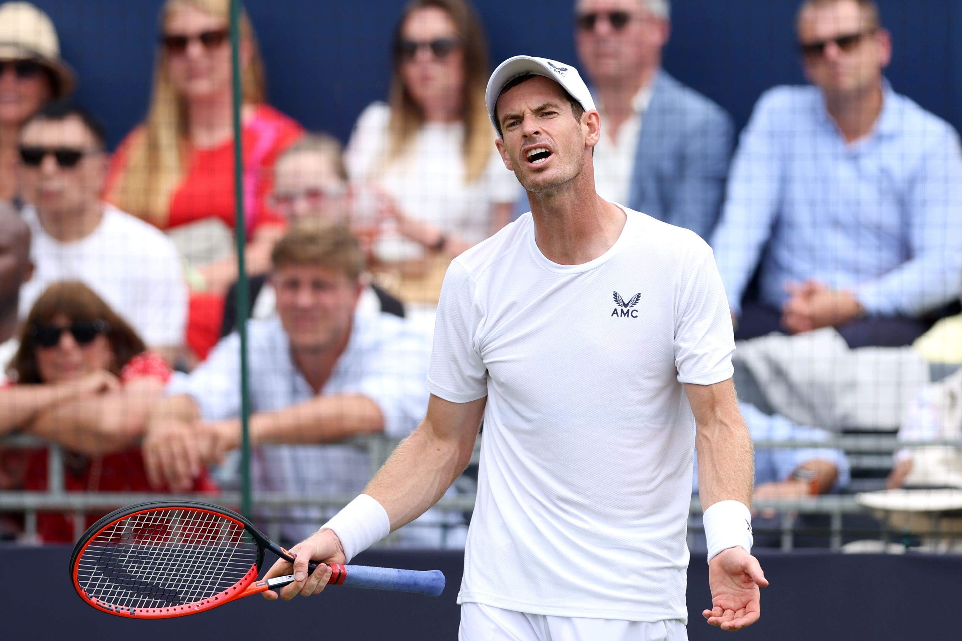 Andy Murray was beaten at Hurlingham Club (Steven Paston/PA)