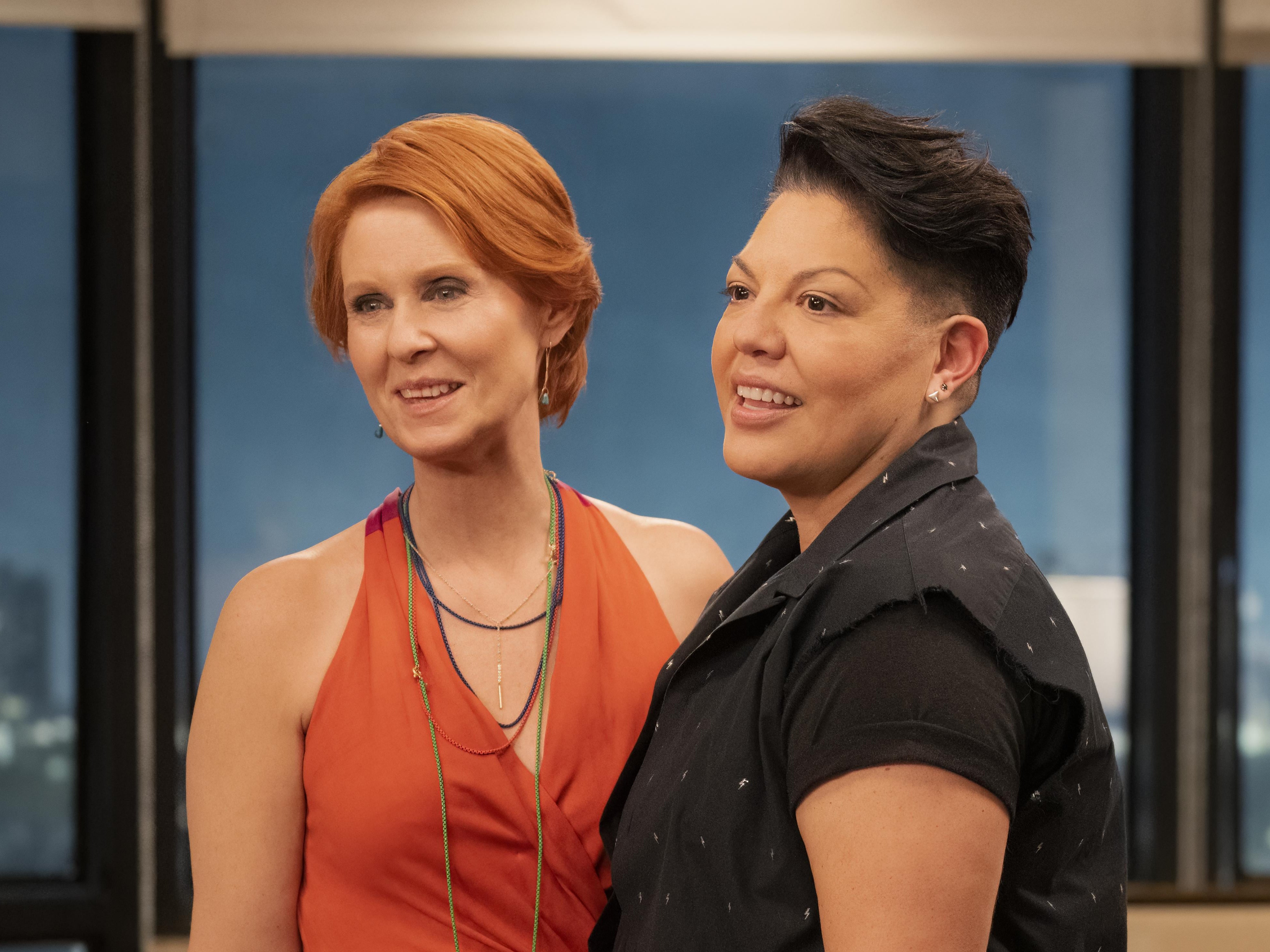 Cynthia Nixon and Sara Ramirez in ‘And Just Like That'