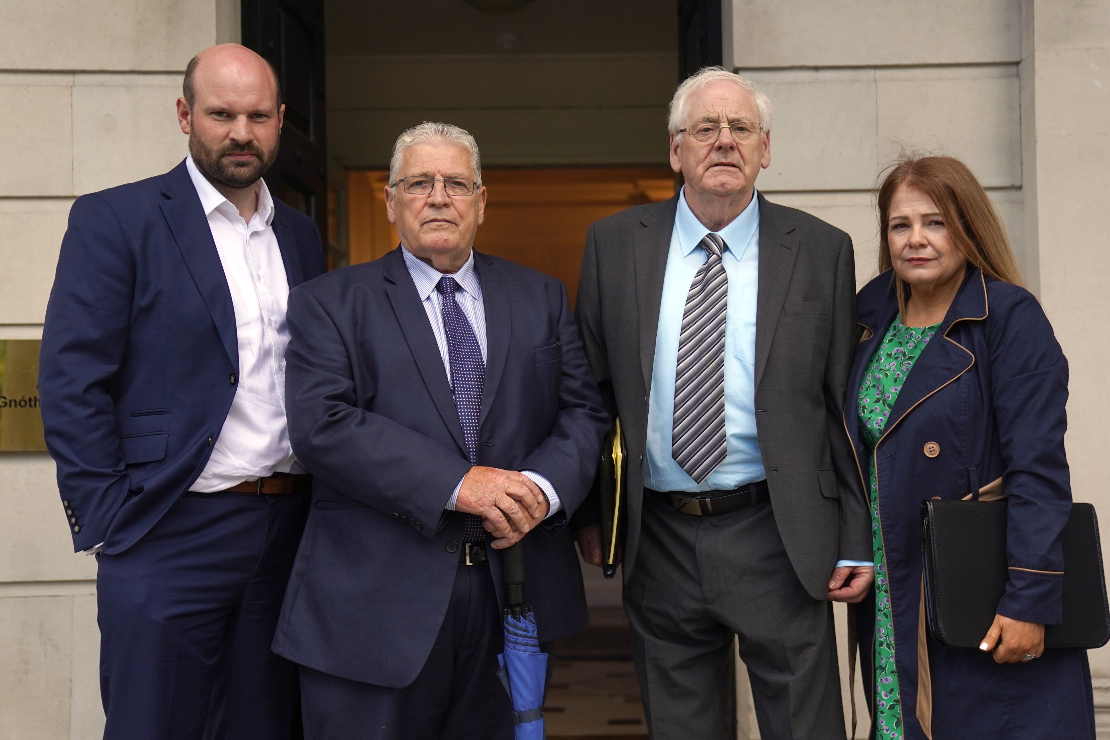 Omagh bomb campaigners met with senior Irish government figures at Iveagh House in Dublin (Brian Lawless/PA)