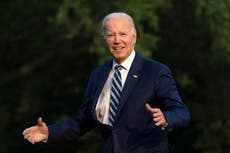 Biden is wrapping a campaign fundraising blitz aimed at making a bold early statement