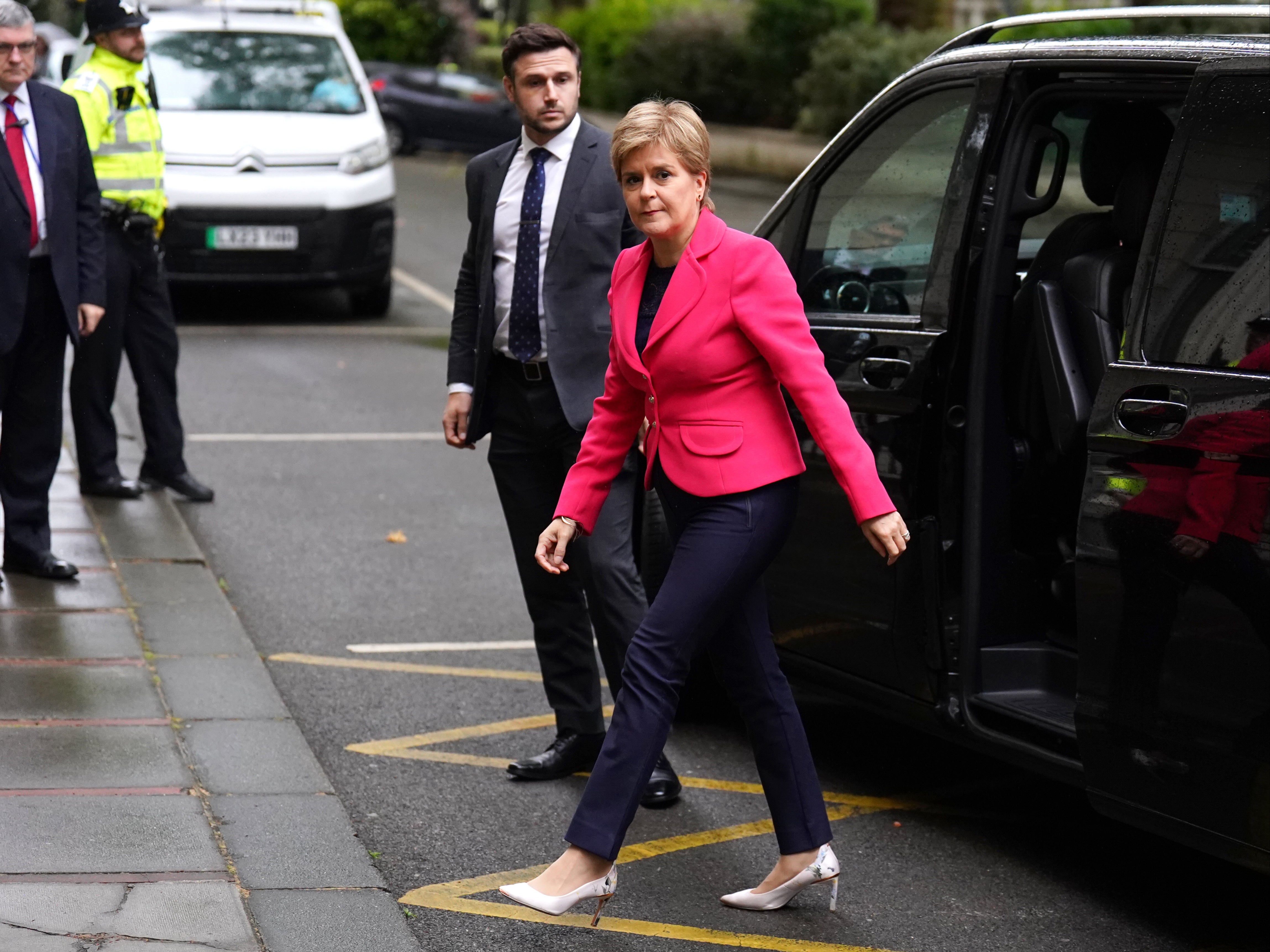 Nicola Sturgeon arrives at Covid inquiry hearing