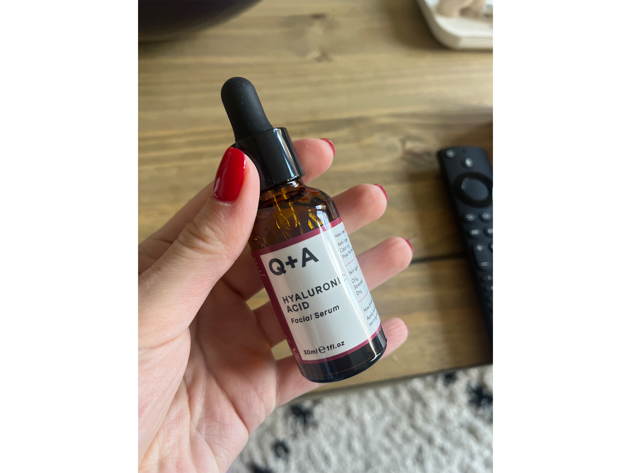 Q+A hyaluronic acid facial serum