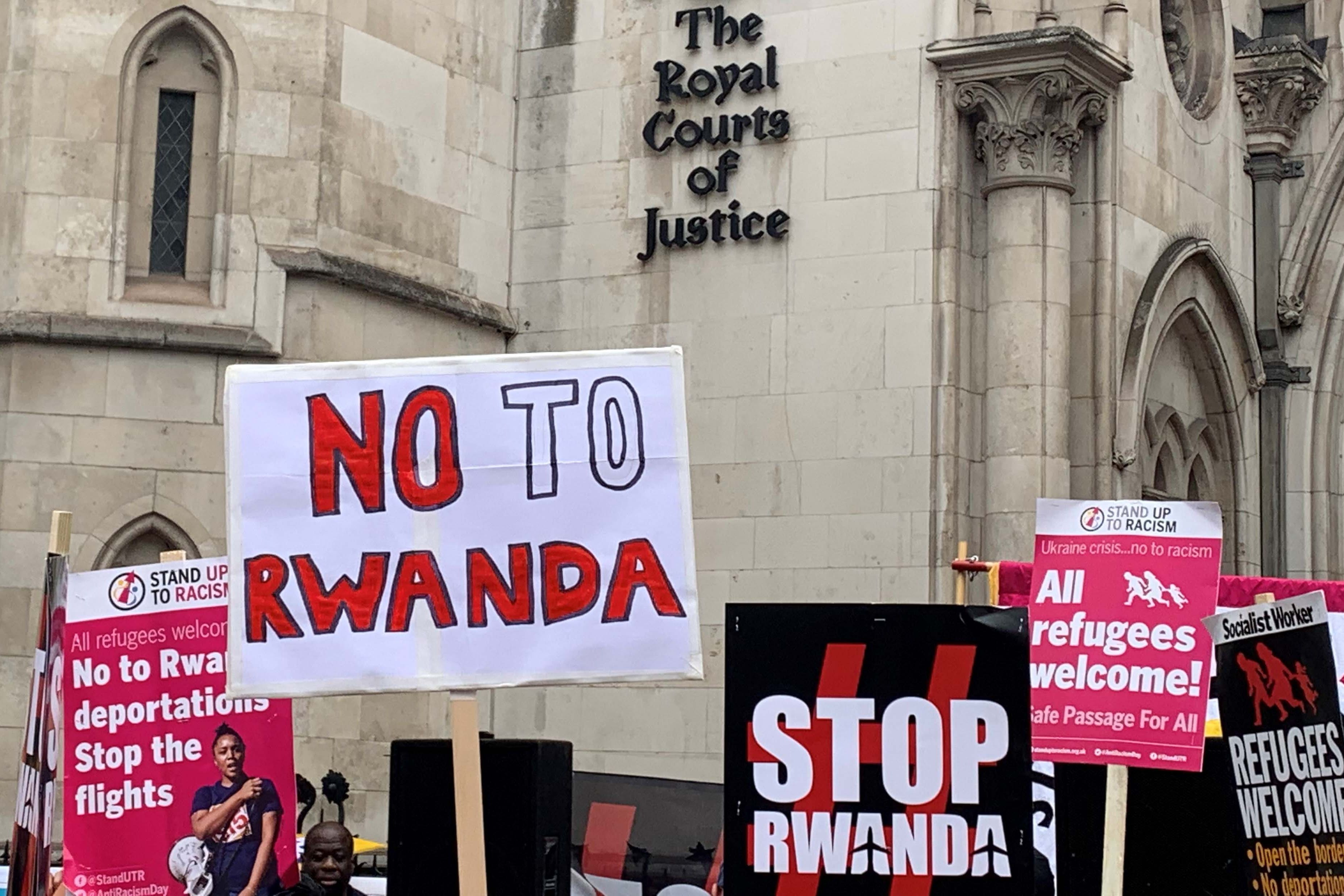 Campaigners have raised concerns about the safety of people deported to Rwanda (PA)