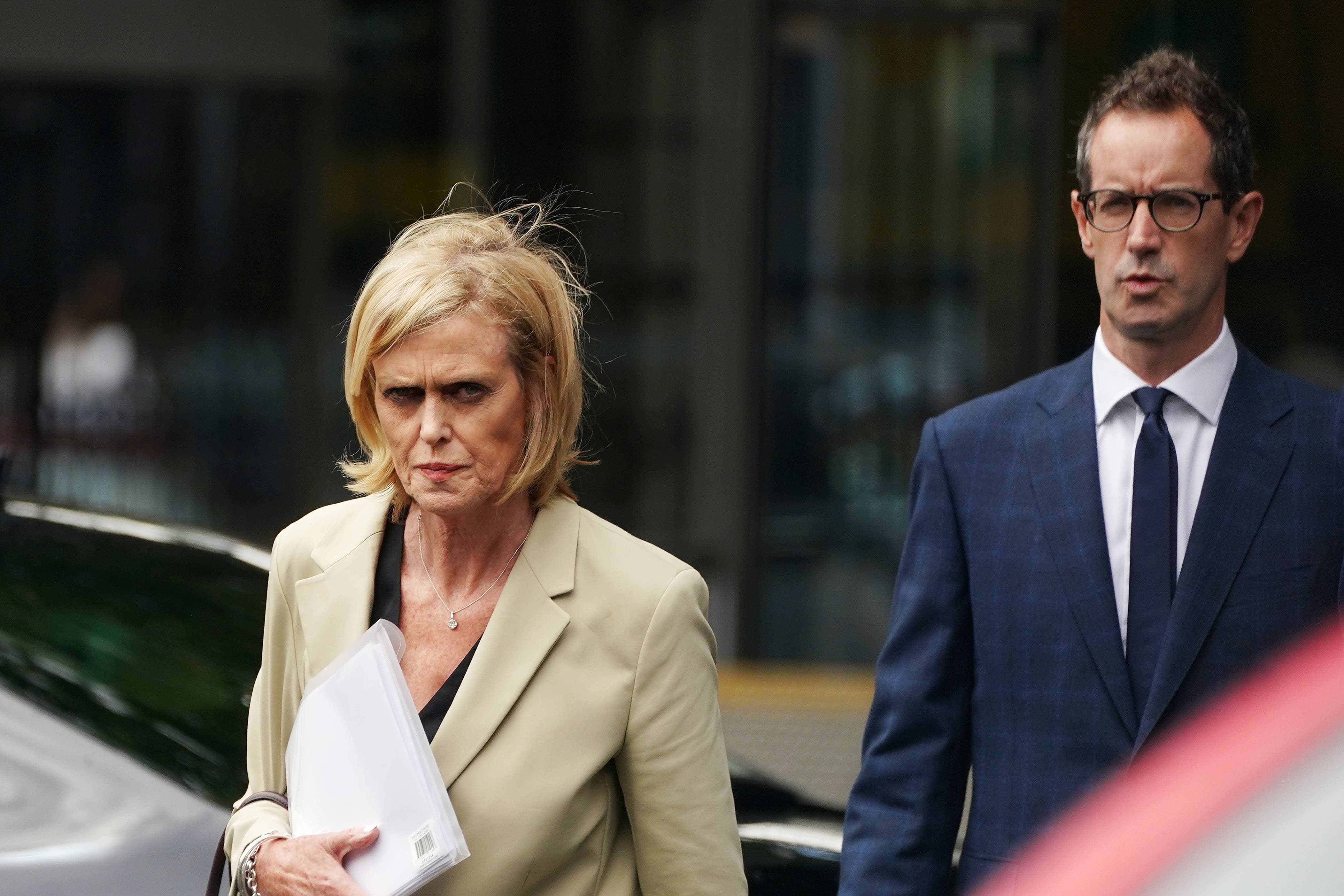 RTE commercial director Geraldine O’Leary and interim deputy director general Adrian Lynch (PA)