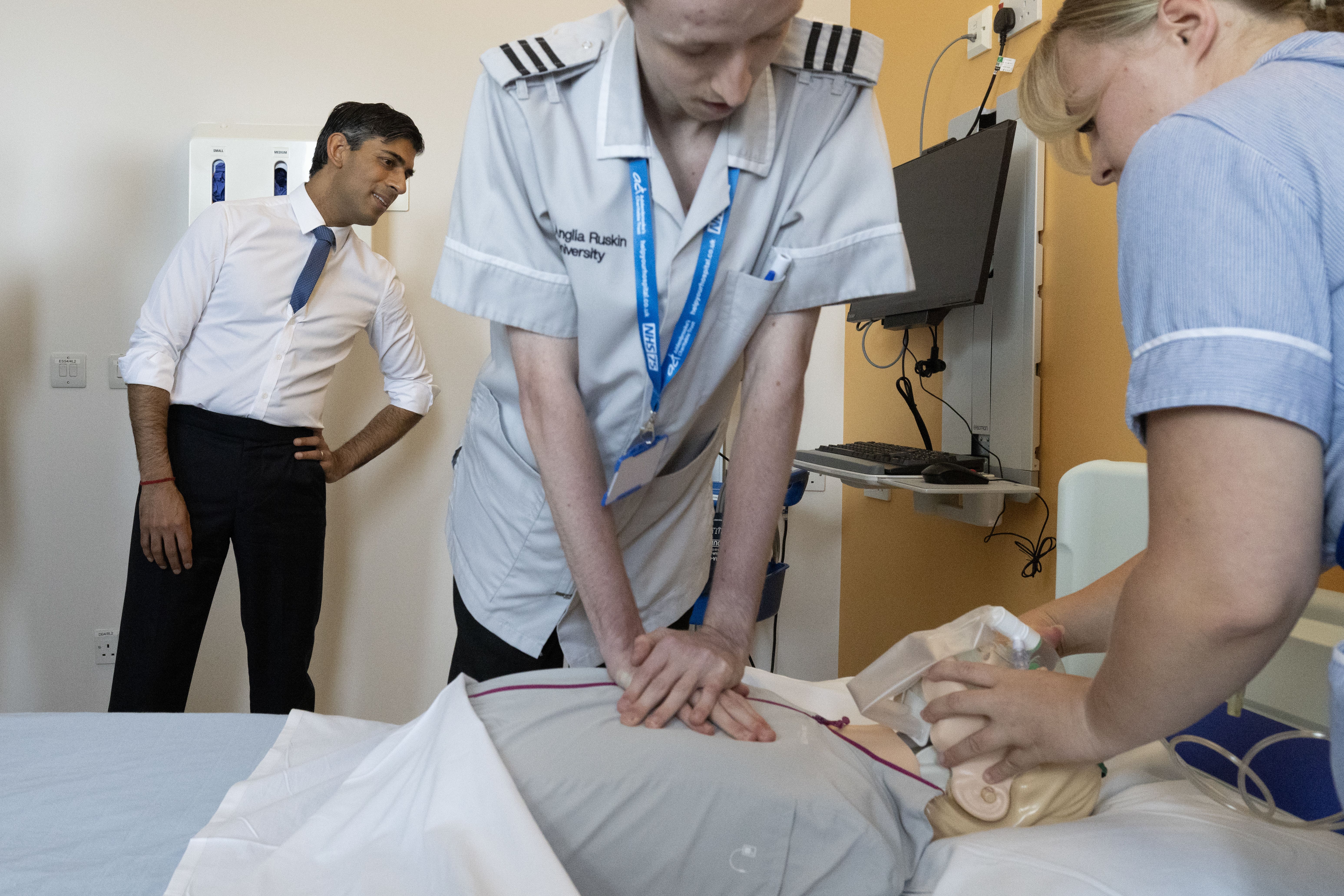 The NHS workforce plan unveiled by Rishi Sunak promising thousands more staff (Dan Kitwood/PA)