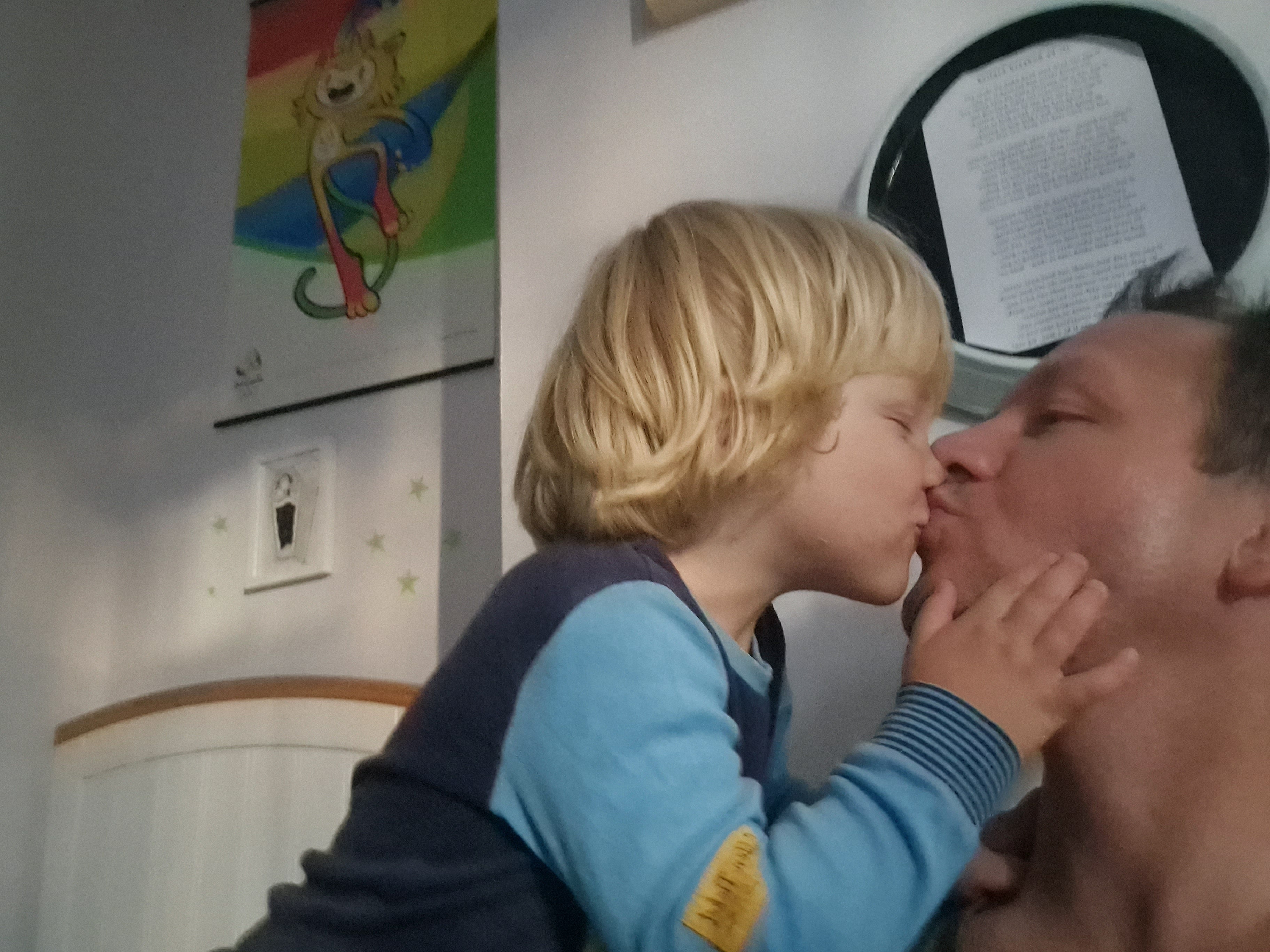 I won’t stop kissing my kids until they ask me to