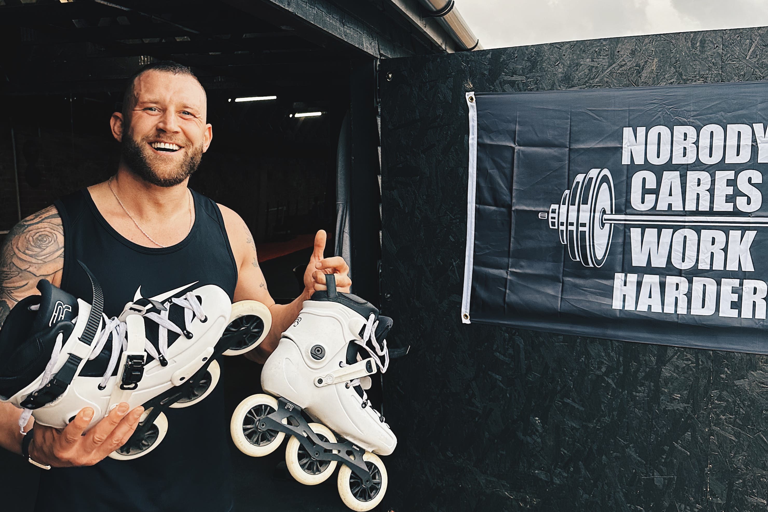 Liam Chennells, 33, from Tring, Hertfordshire, will be inline skating from Edinburgh to London (Liam Chennells/PA)