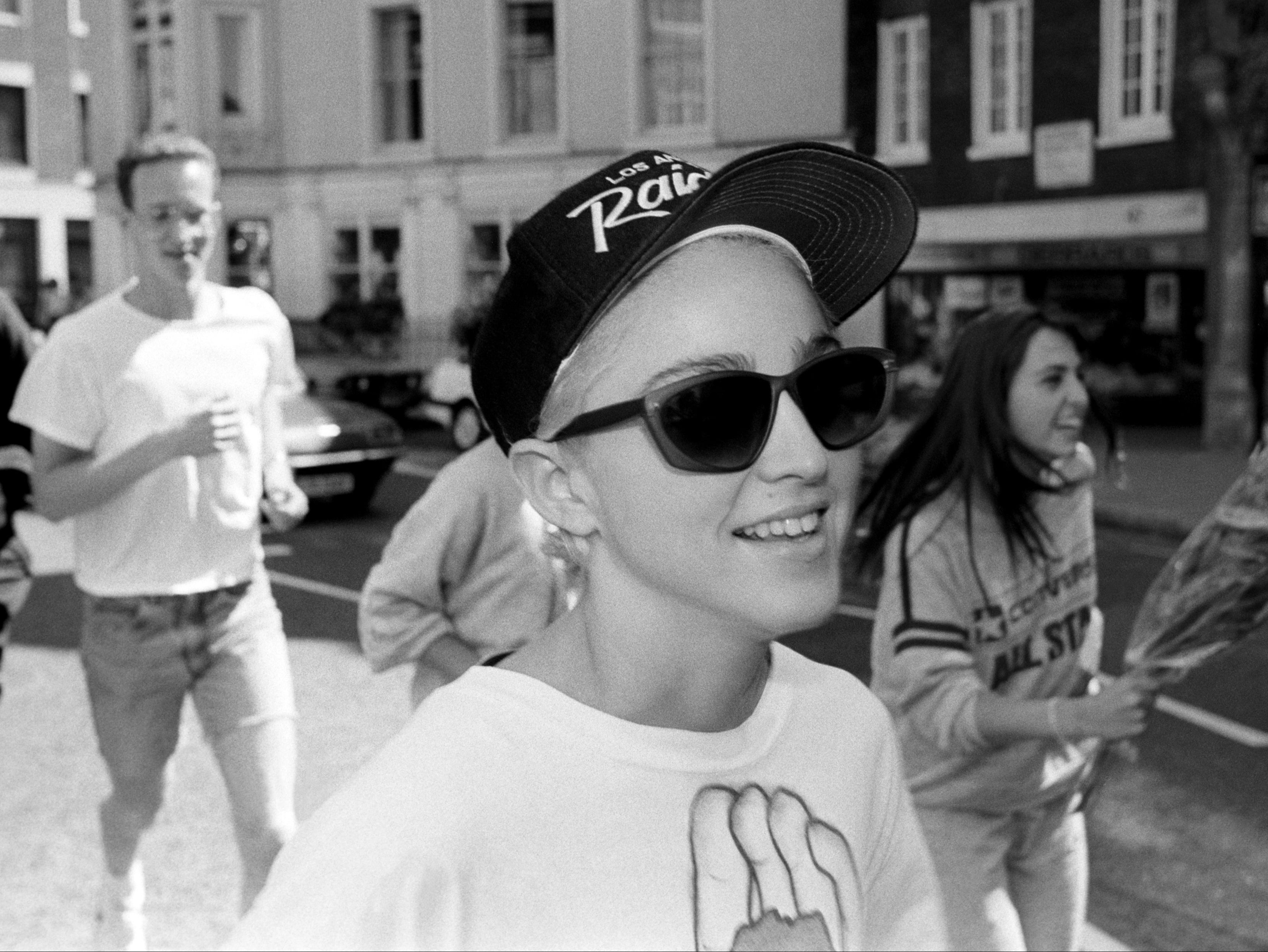 Madonna takes a run to London's Hyde Park in 1987