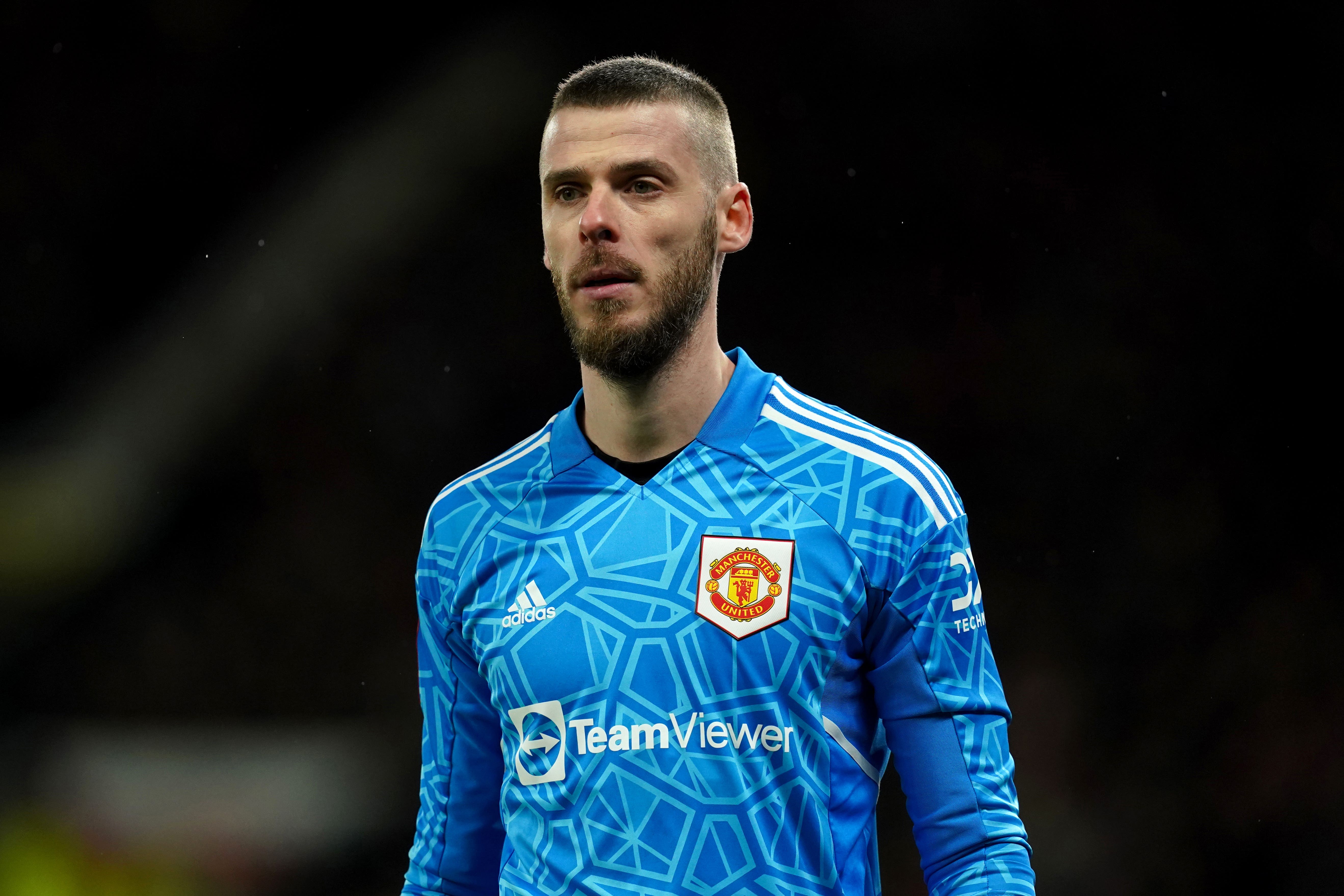 Goalkeeper David de Gea is out of contract at Old Trafford (Martin Rickett/PA)