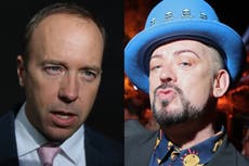 Boy George says ‘redemption is possible’ for Matt Hancock
