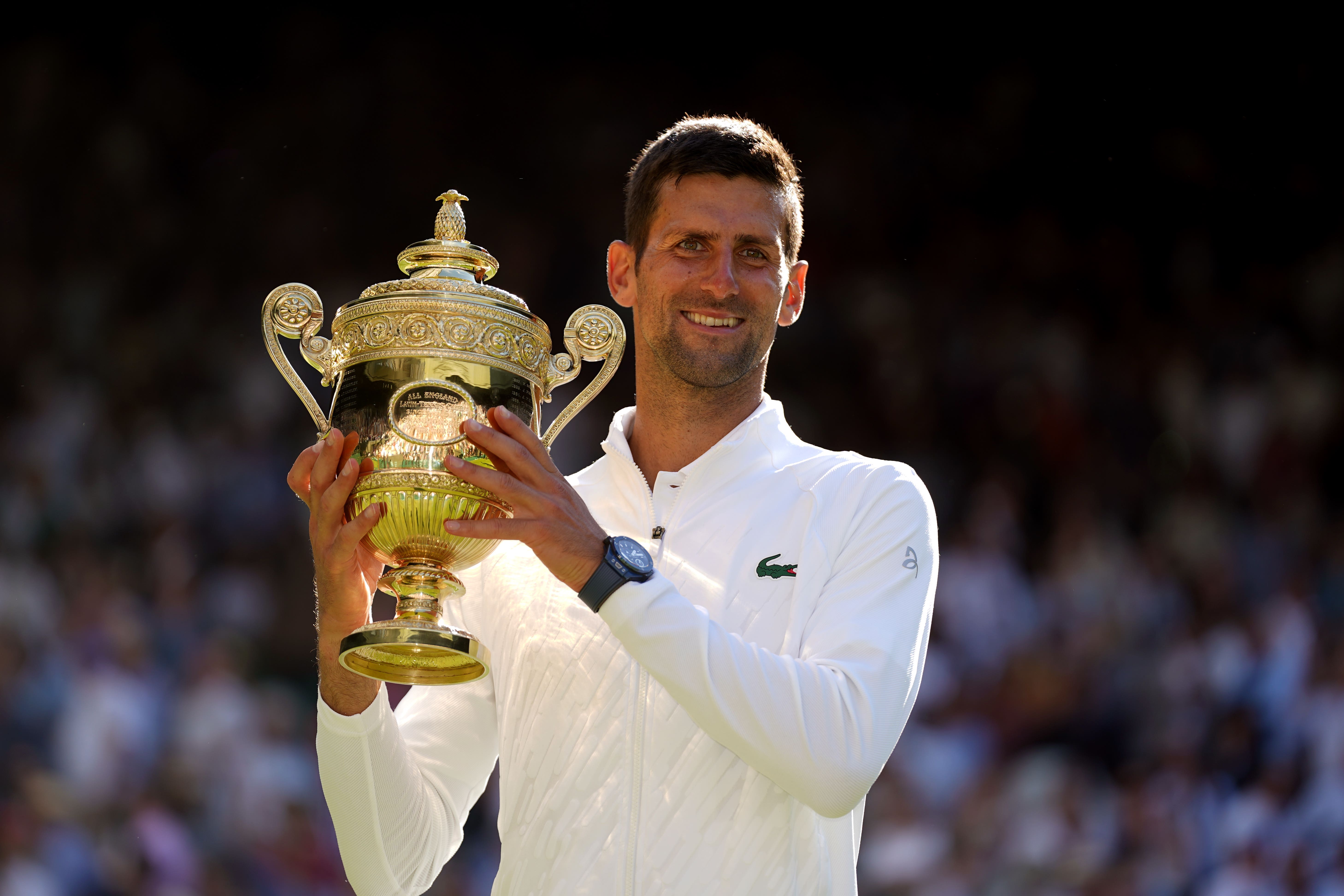 Novak Djokovic has won the last four Wimbledon singles titles (Adam Davy/PA)