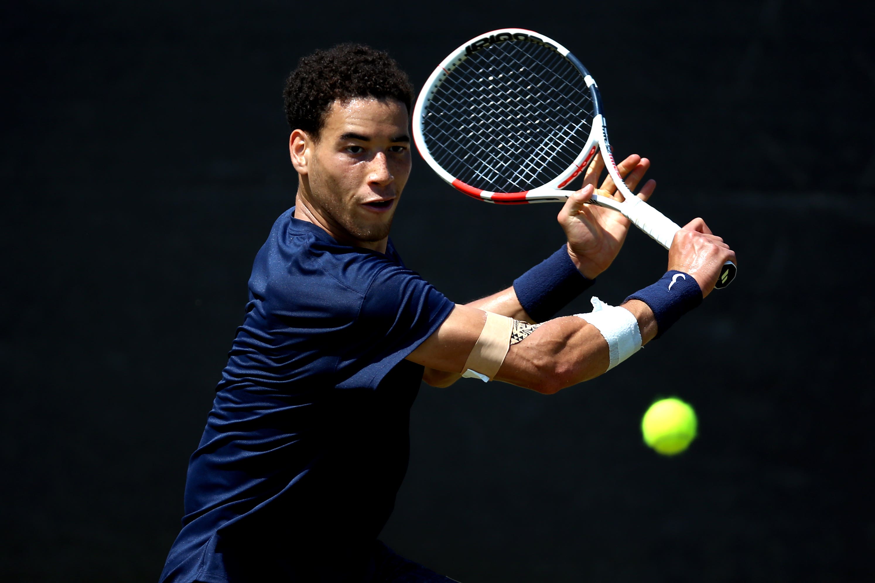 George Loffhagen (pictured) will face Holger Rune on his Wimbledon debut (Nigel French/PA)