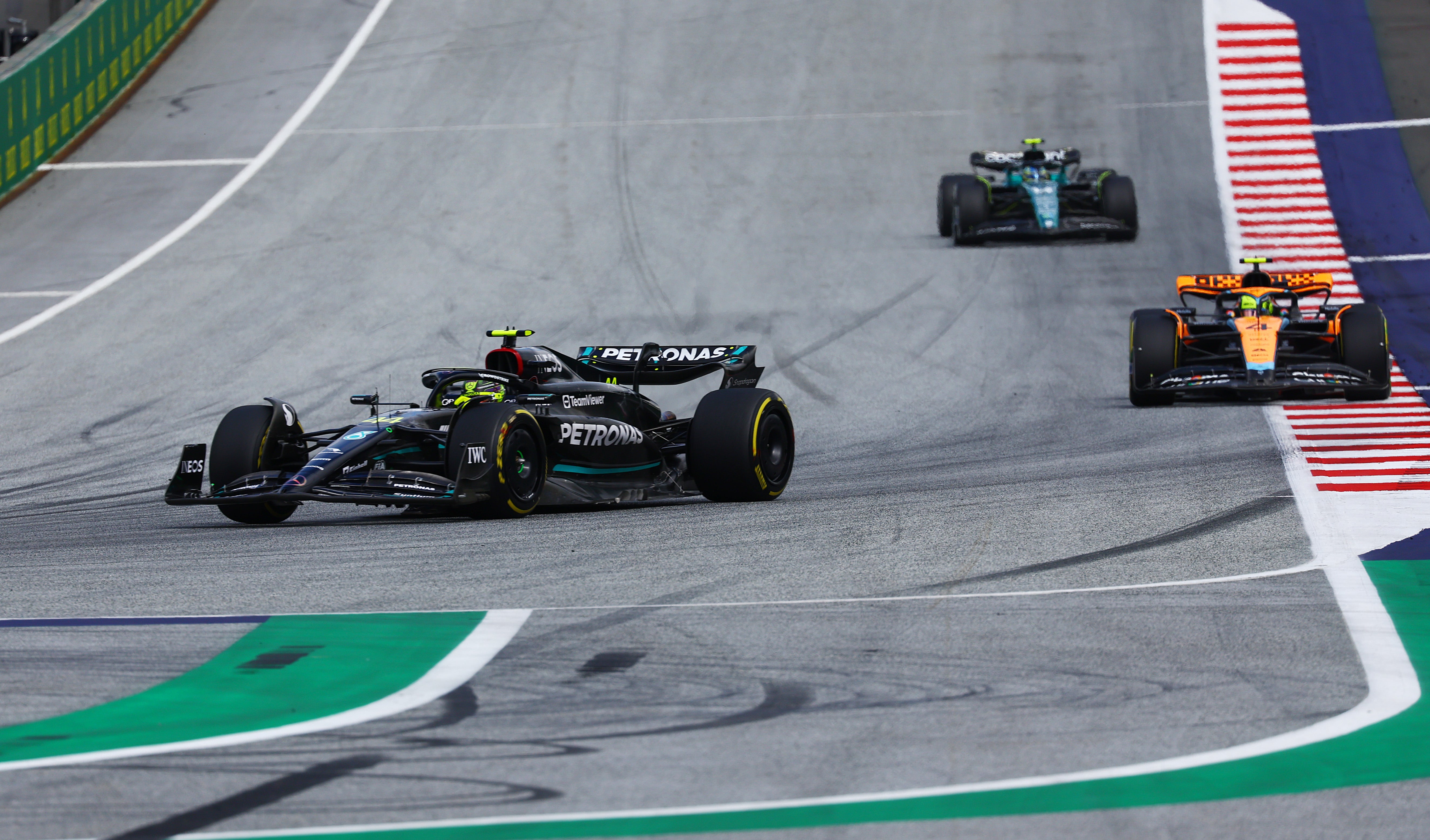 Lewis Hamilton endured a day of frustration in Austria after being hit with a five-second penalty on lap 17