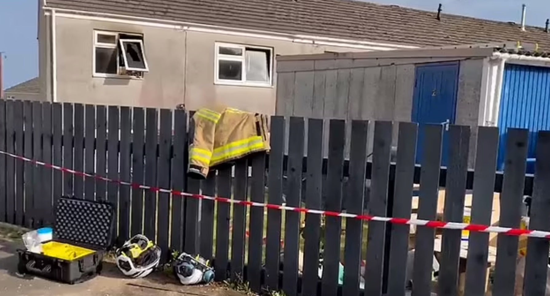 The fire tore through a family’s Swansea home