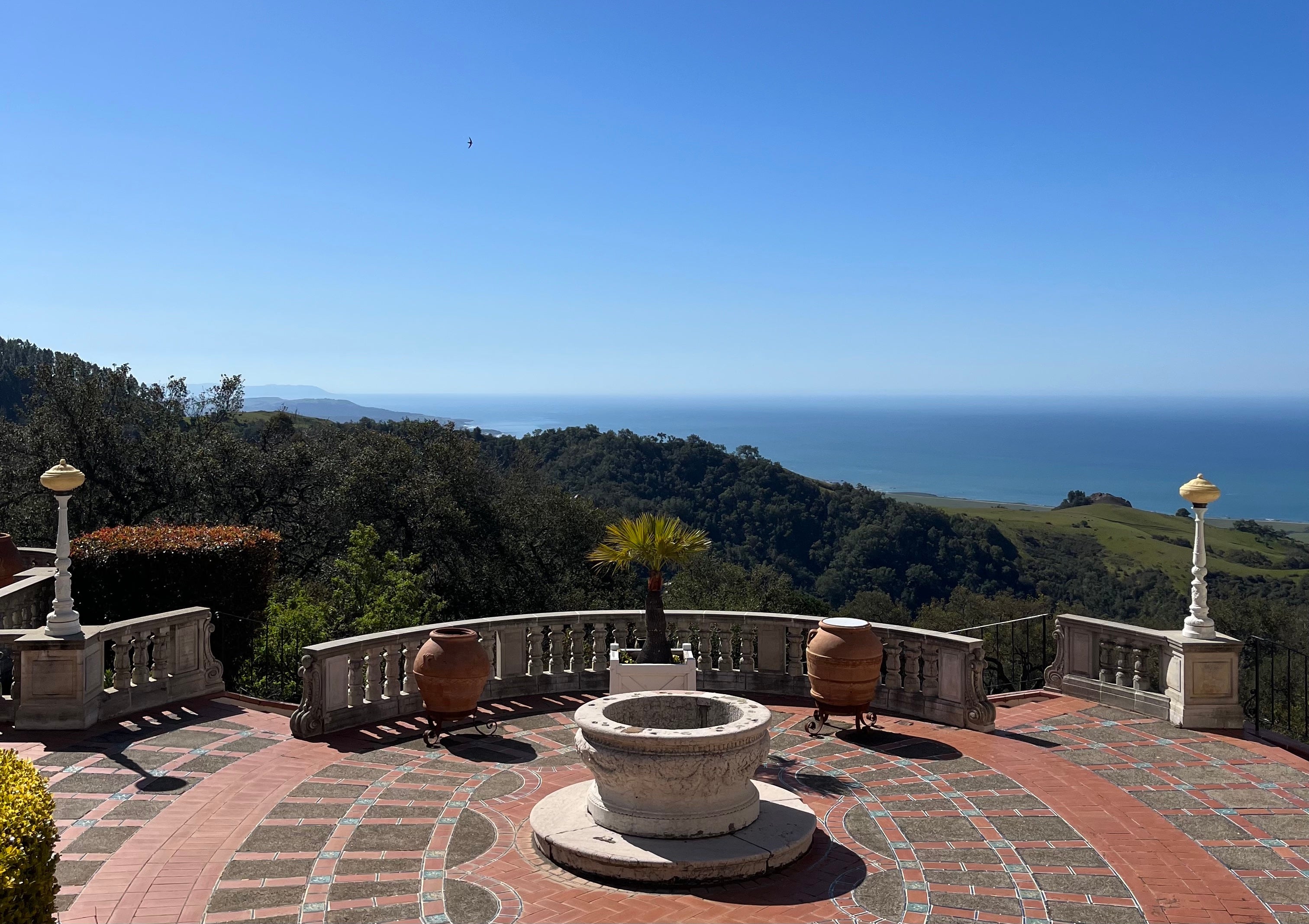 View from Hearst Castle