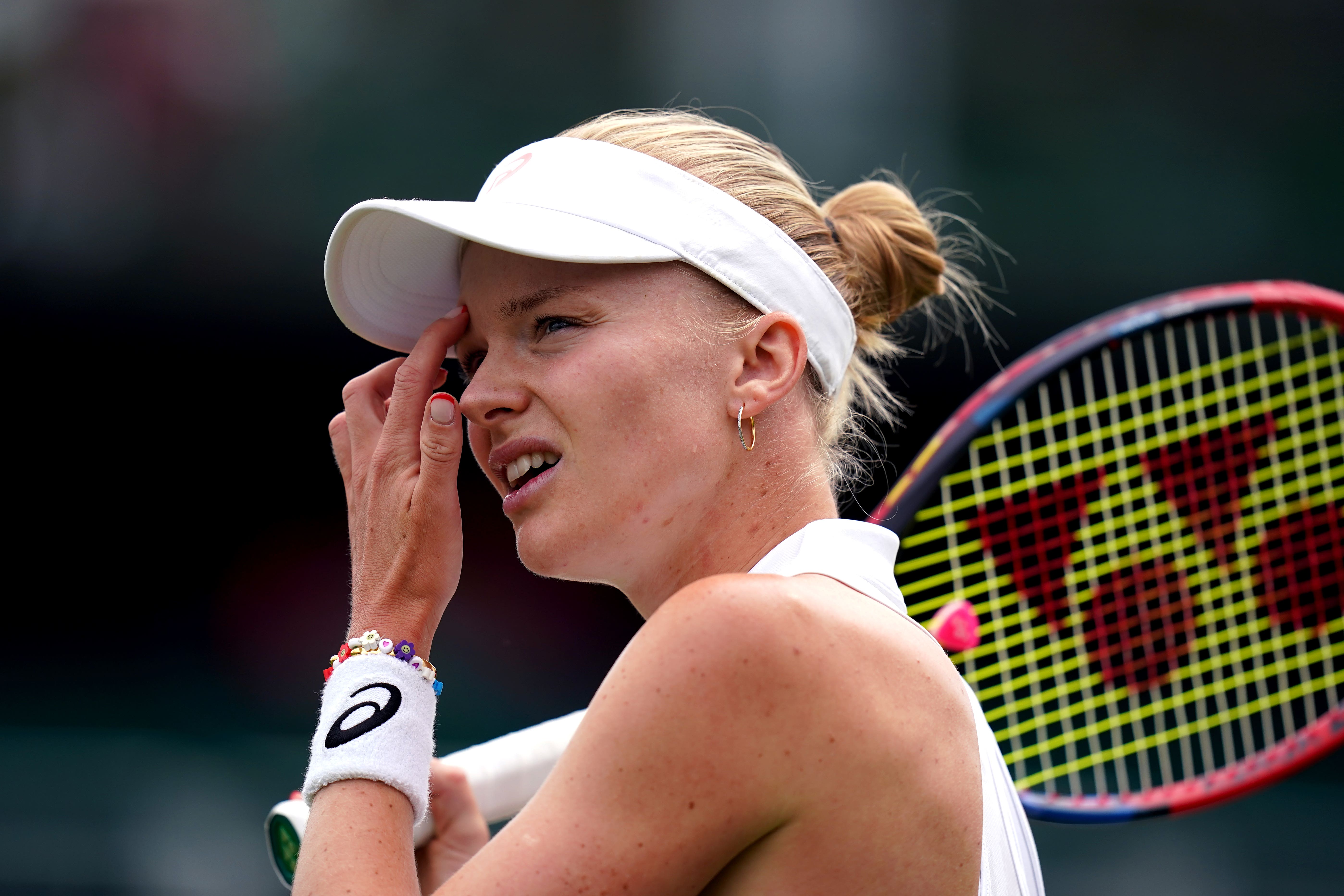 Harriet Dart became the first British casualty at this year’s Wimbledon (Adam Davy/PA)