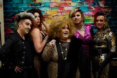 Drag queens are out, proud and loud in a string of coal towns, from a bingo hall to blue-collar bars