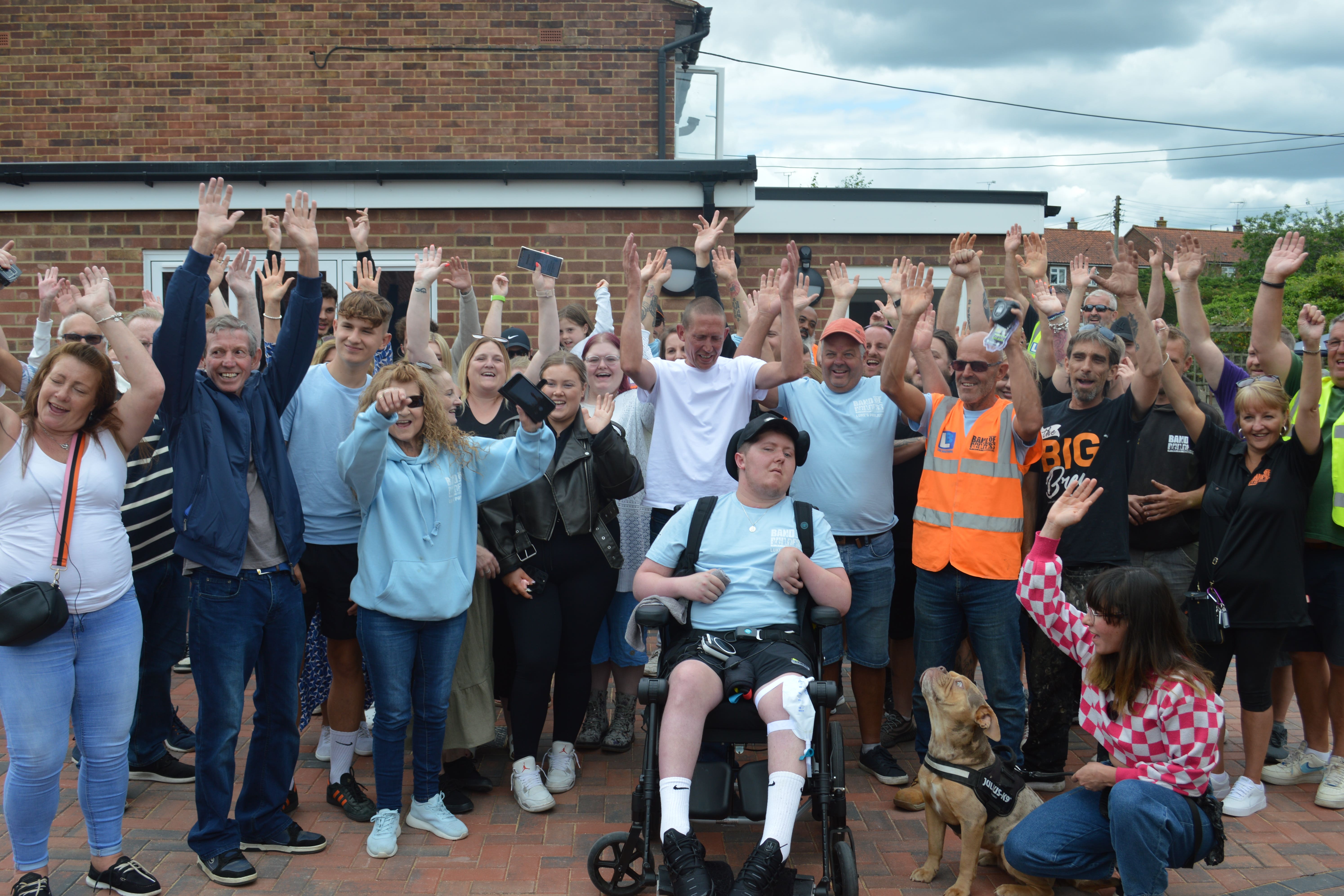 Volunteers helped create space for a ground-floor bedroom and wet room for Luke and a bedroom for a specialist live-in carer (Band of Builders/ PA)