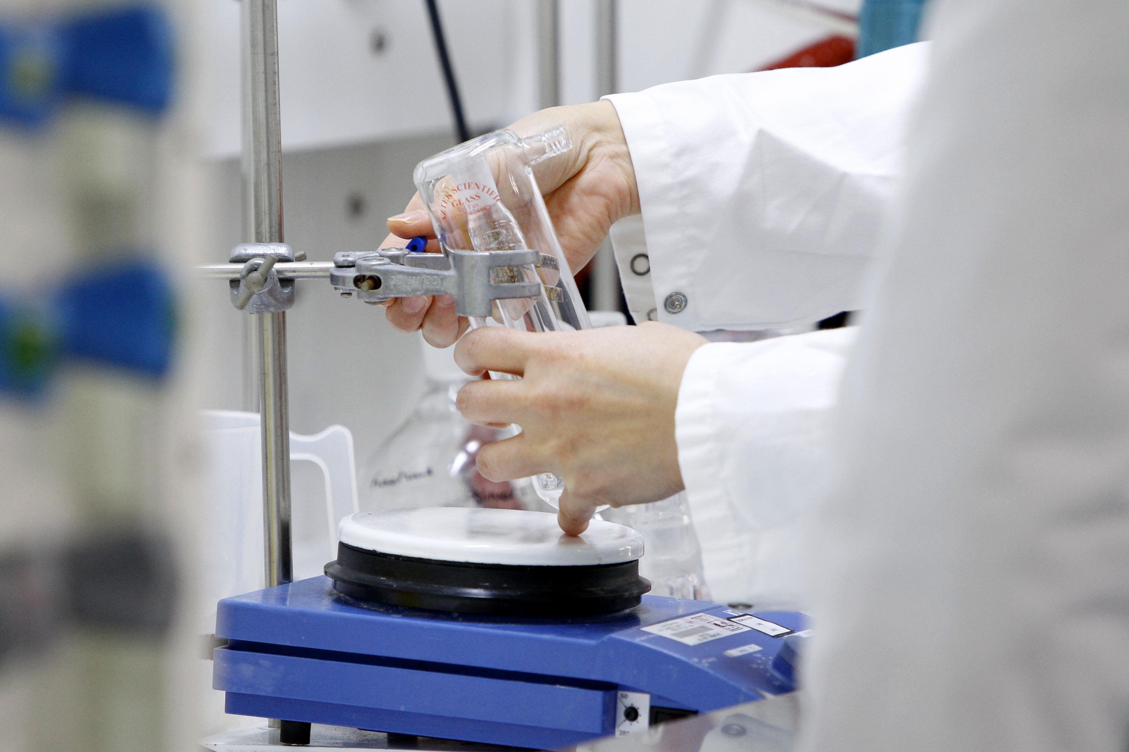 The FTSE 100 closed 4.27 points lower at 7,527.26 (Peter Byrne/PA)