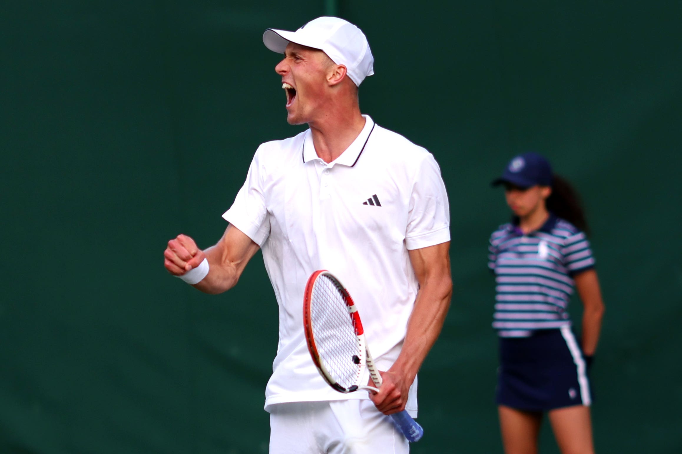 Jan Choinski progressed into the second round at Wimbledon (Steven Paston/PA)