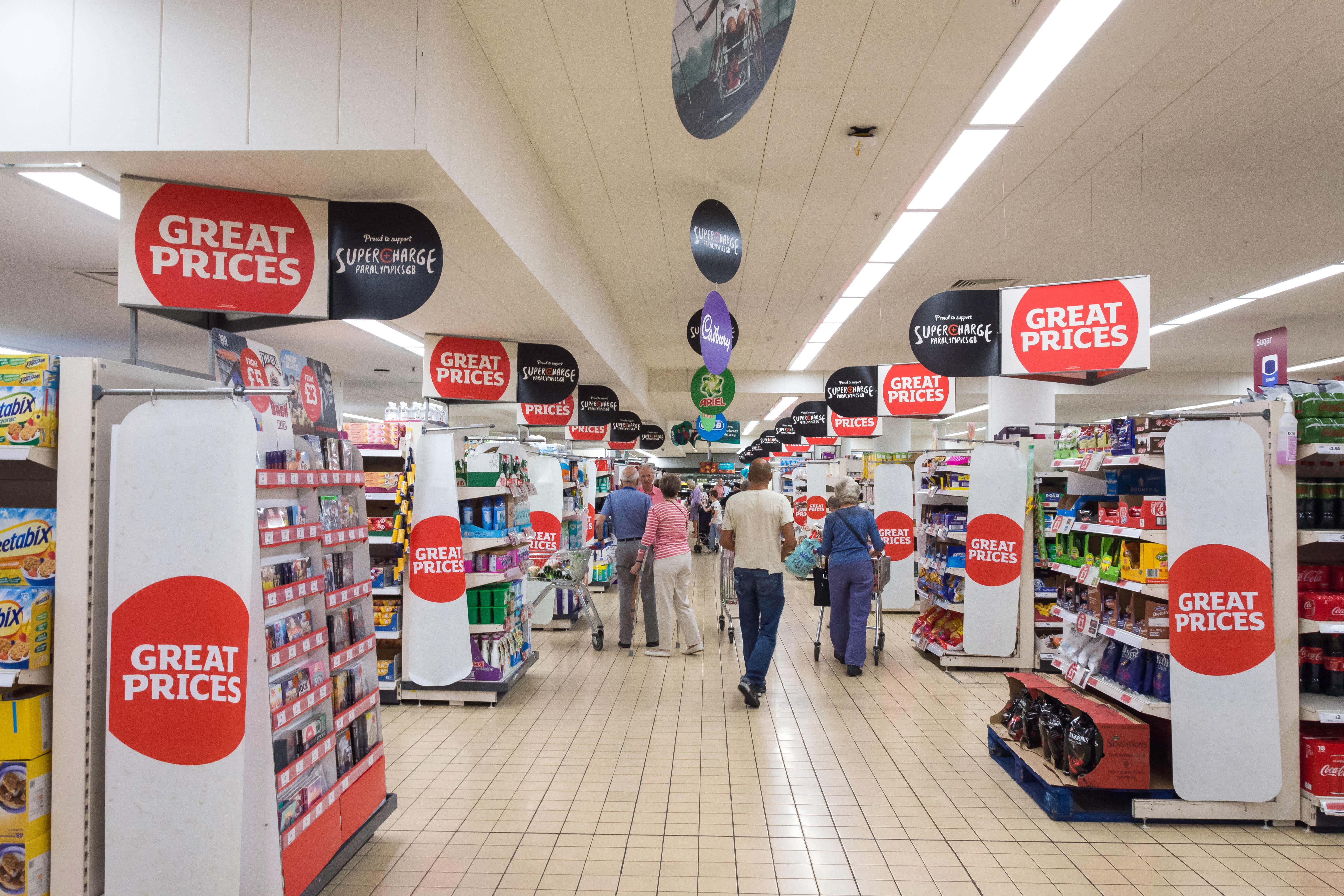 Sainsbury’s said food inflation is “starting to fall” as the supermarket group saw sales boosted by bank holidays and warmer weather (Alamy/PA)