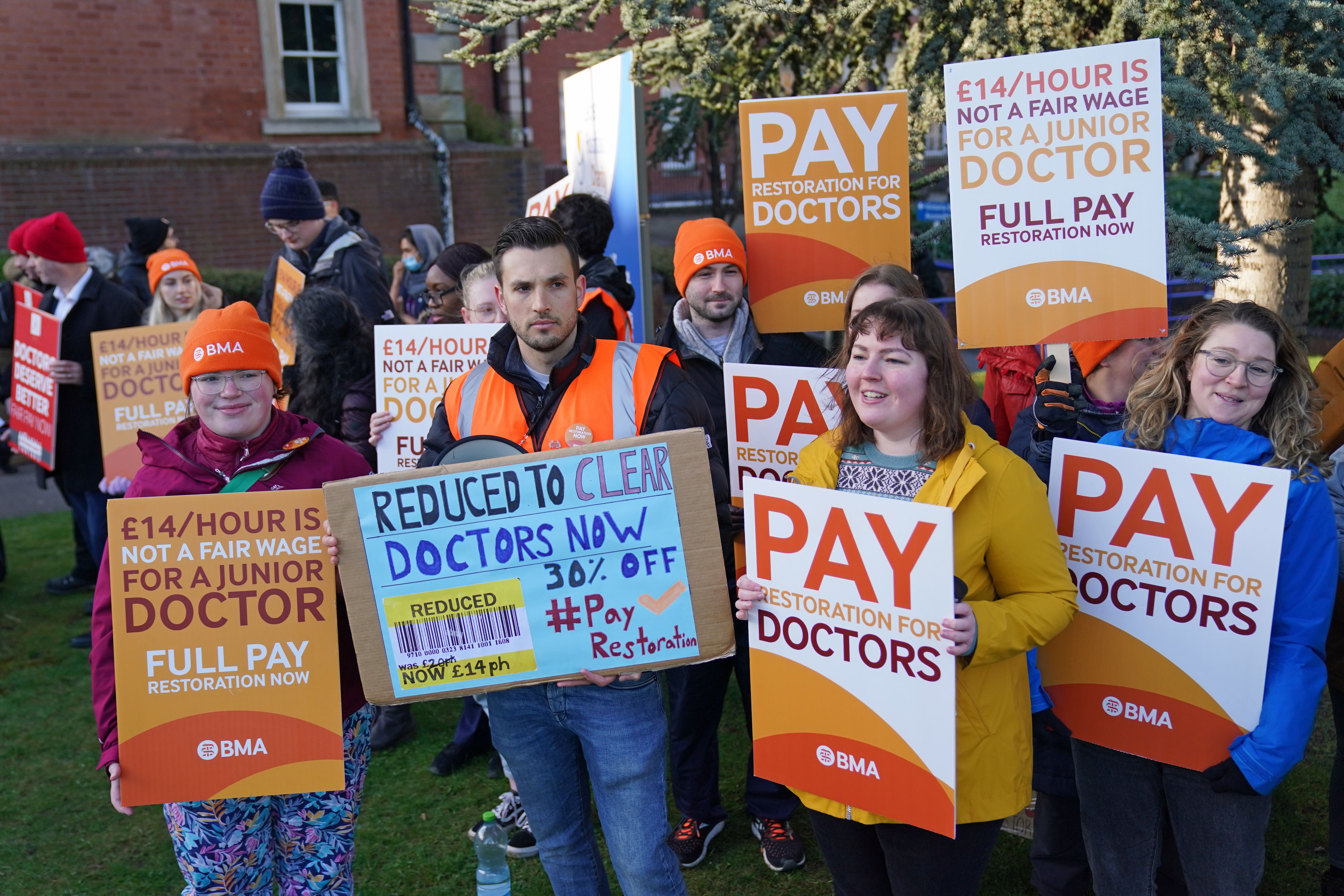 Junior doctors in Scotland are set to walk out next week if a pay dispute is not resolved (PA)