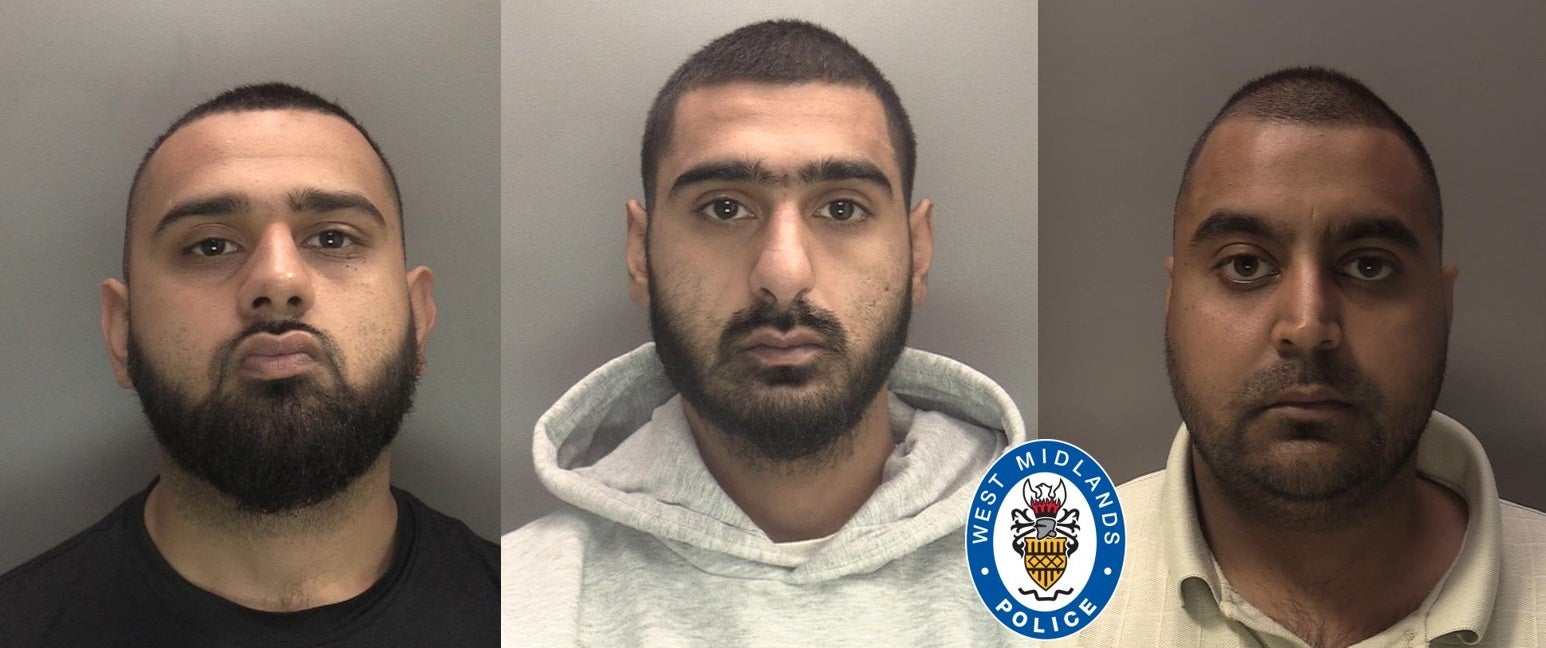 Police found a “large quantity of cash” alongside evidence that the trio were also producing crack cocaine