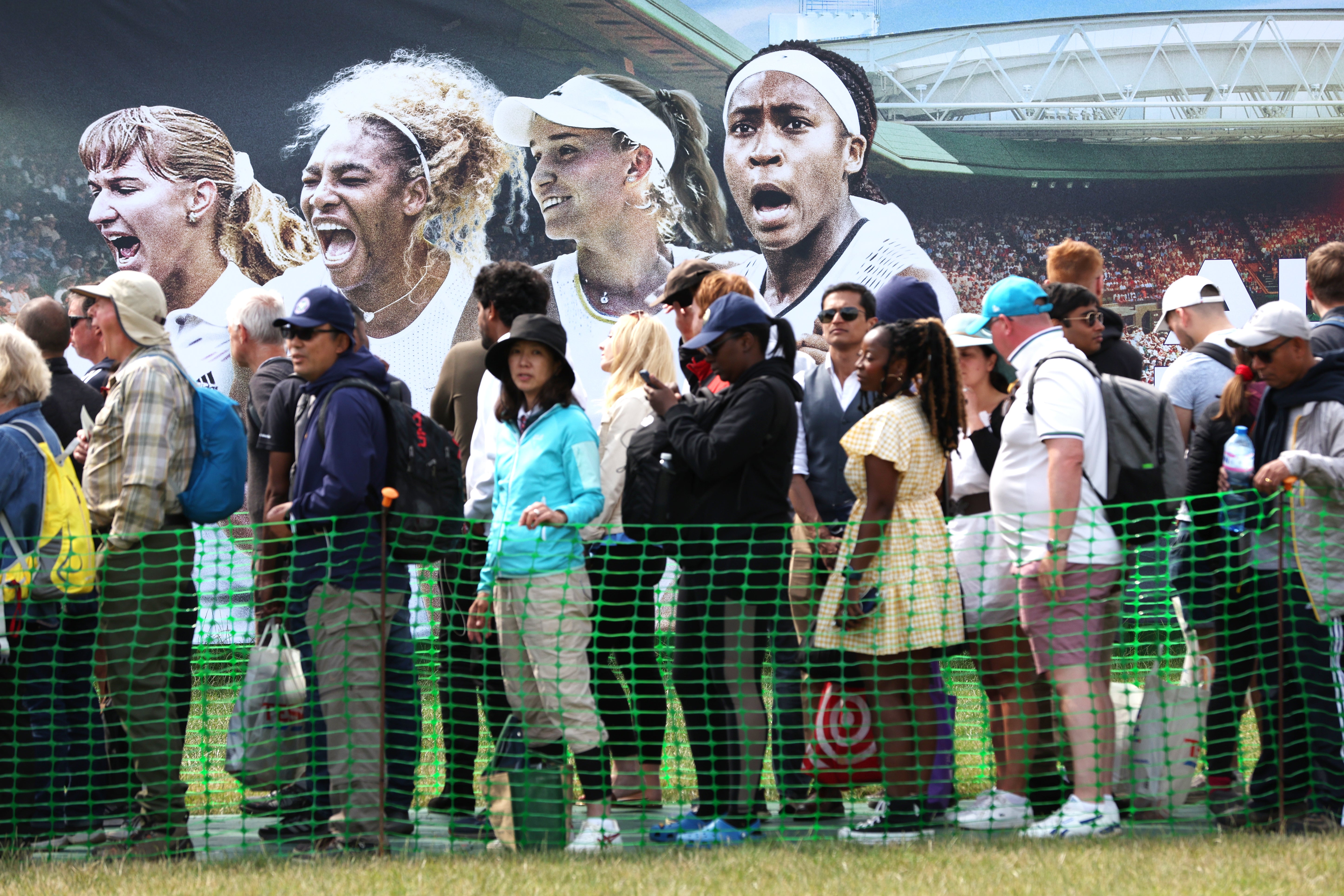 Some fans had to wait for over 10 hours in the Wimbledon queue on Monday