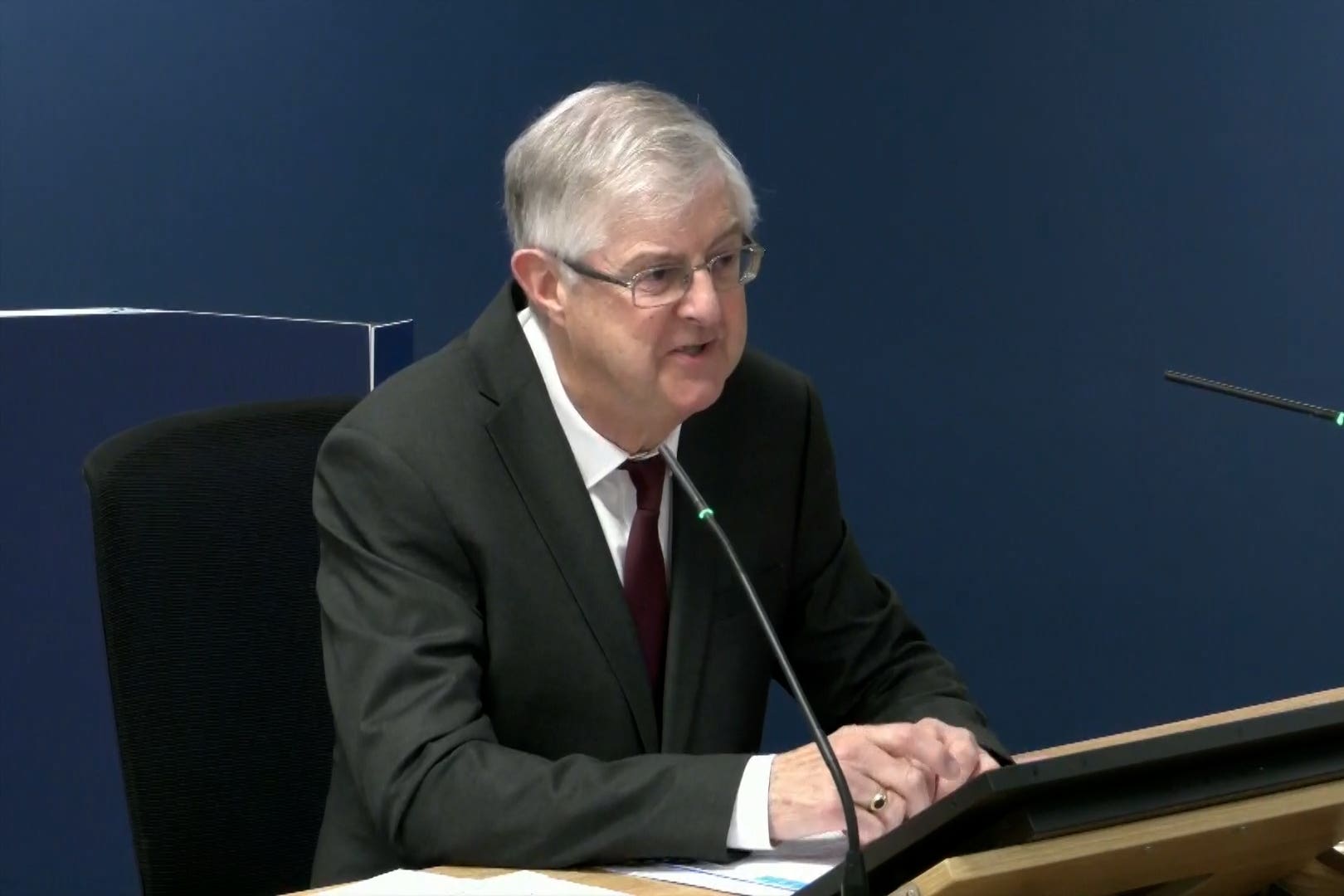 Mark Drakeford (UK Covid-19 Inquiry/YouTube/PA)