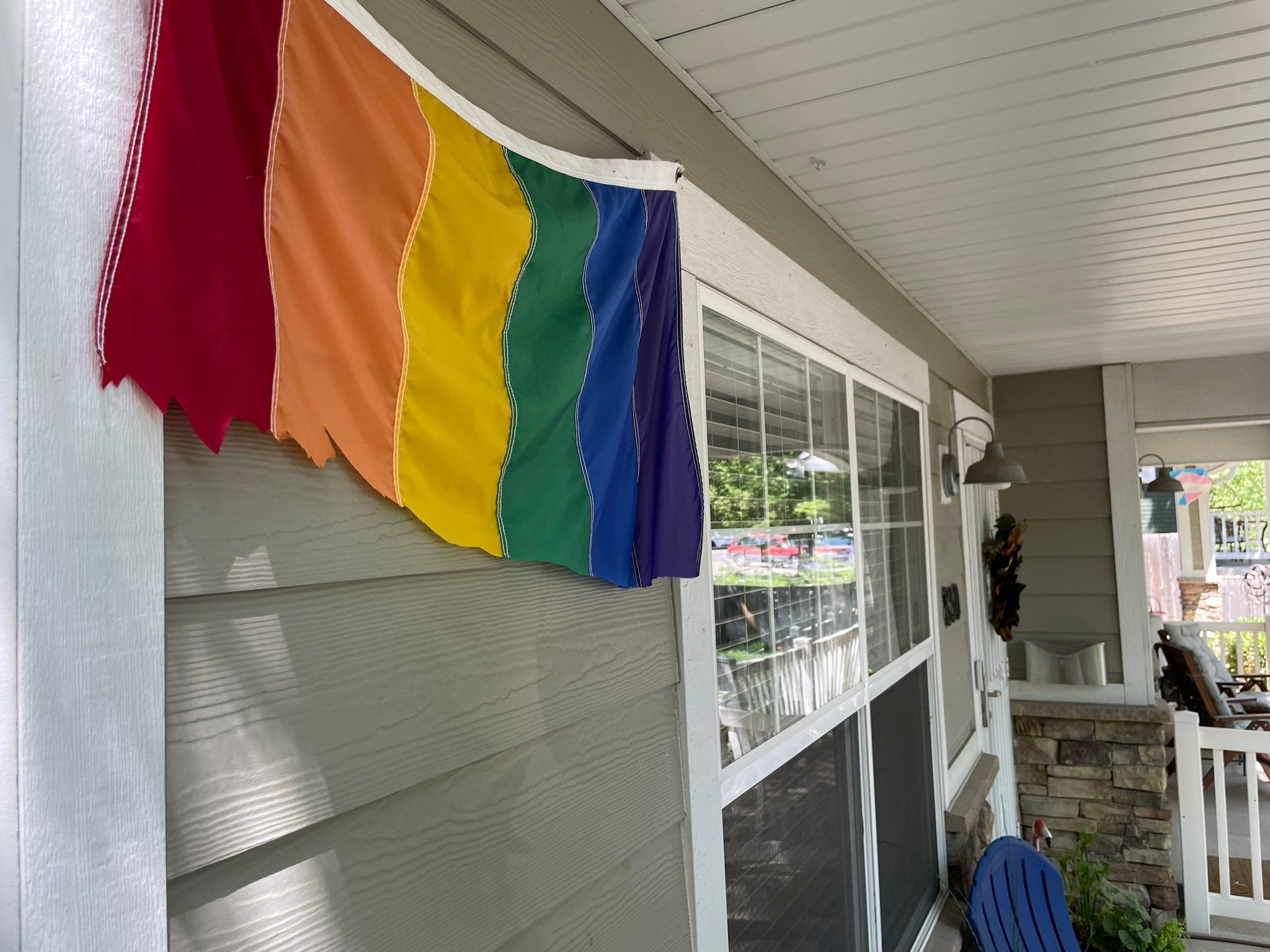 Several Pride flags were torn down and burned in Salt Lake City in what police have described as a possible hate crime