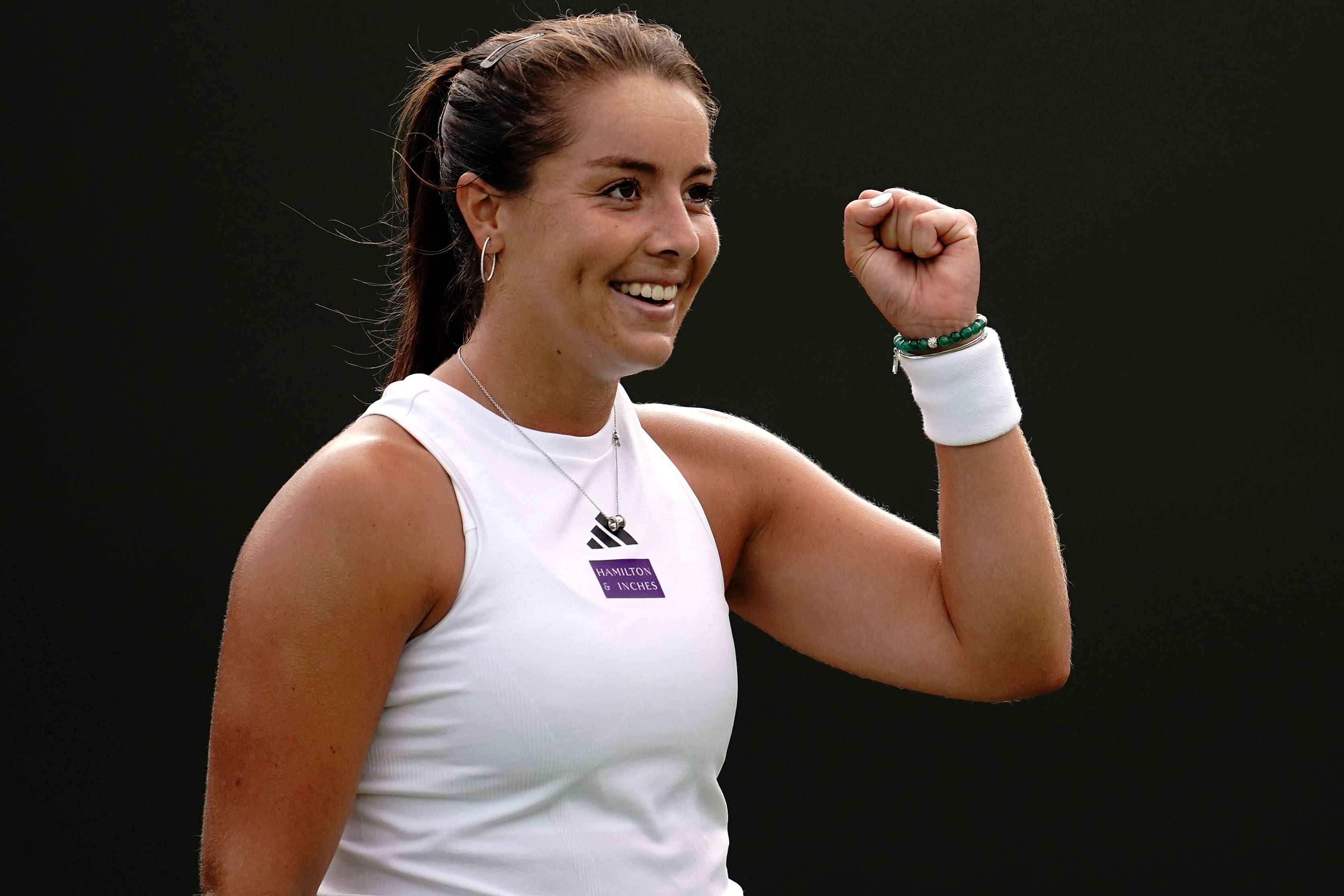 Great Britain’s Jodie Burrage will open Wednesday’s play on Centre Court (Victoria Jones/PA)