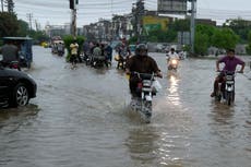 Rescuers evacuate 14,000 people from flood-hit villages in eastern Pakistan