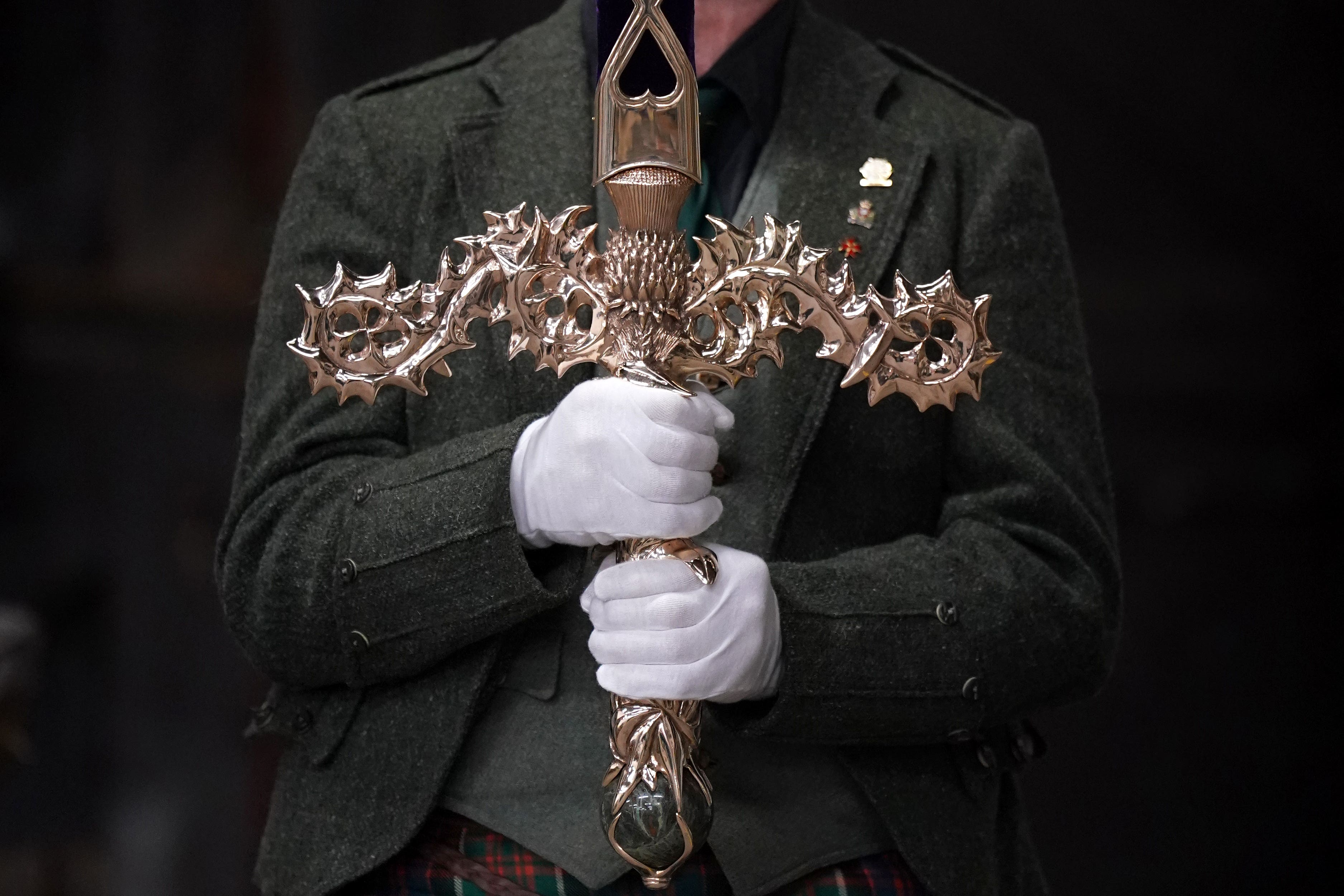 The Elizabeth sword (Andrew Milligan/PA)