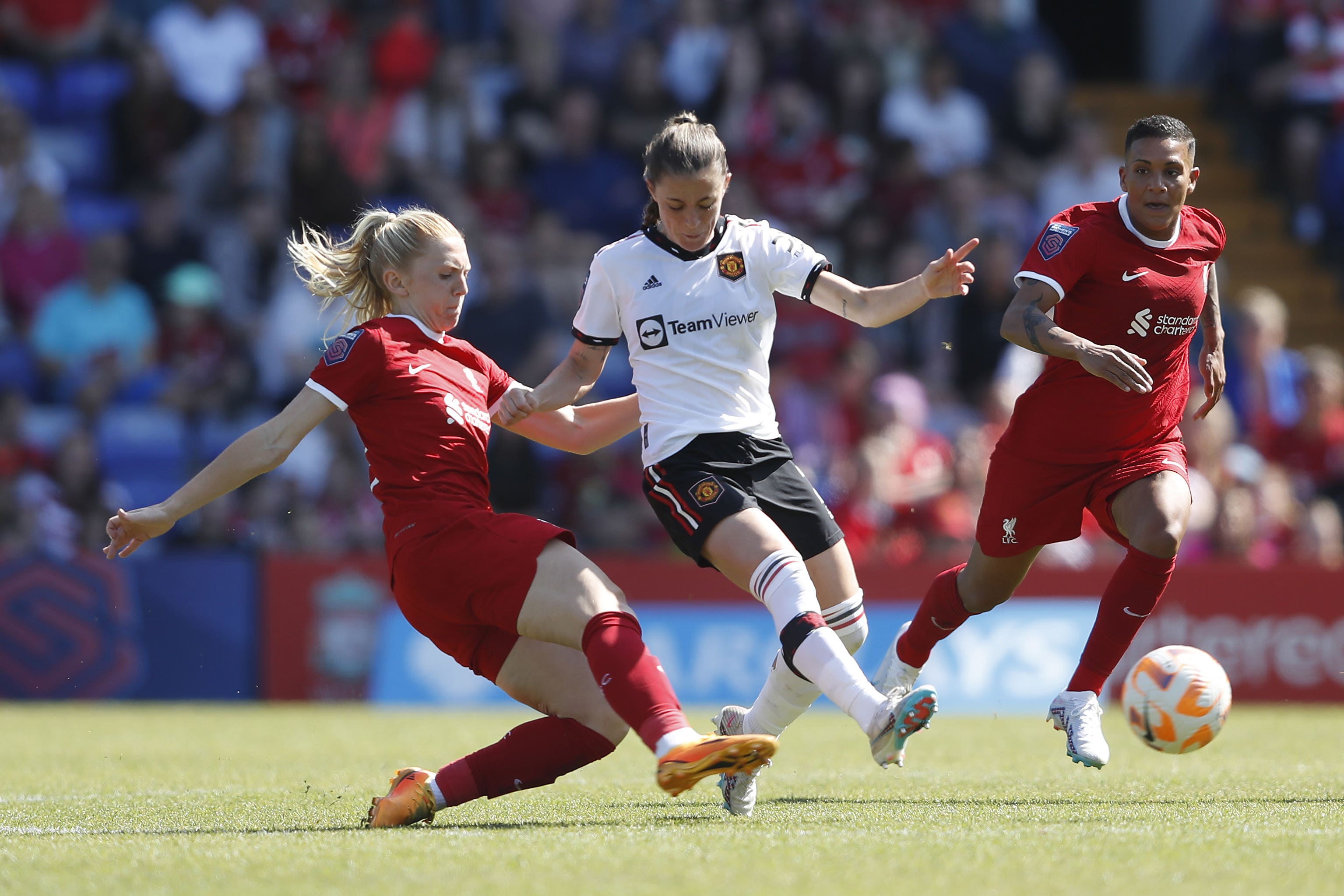 The FA could push for women’s matches to be exempt from the Saturday afternoon blackout, Baroness Sue Campbell has said (Will Matthews/PA)