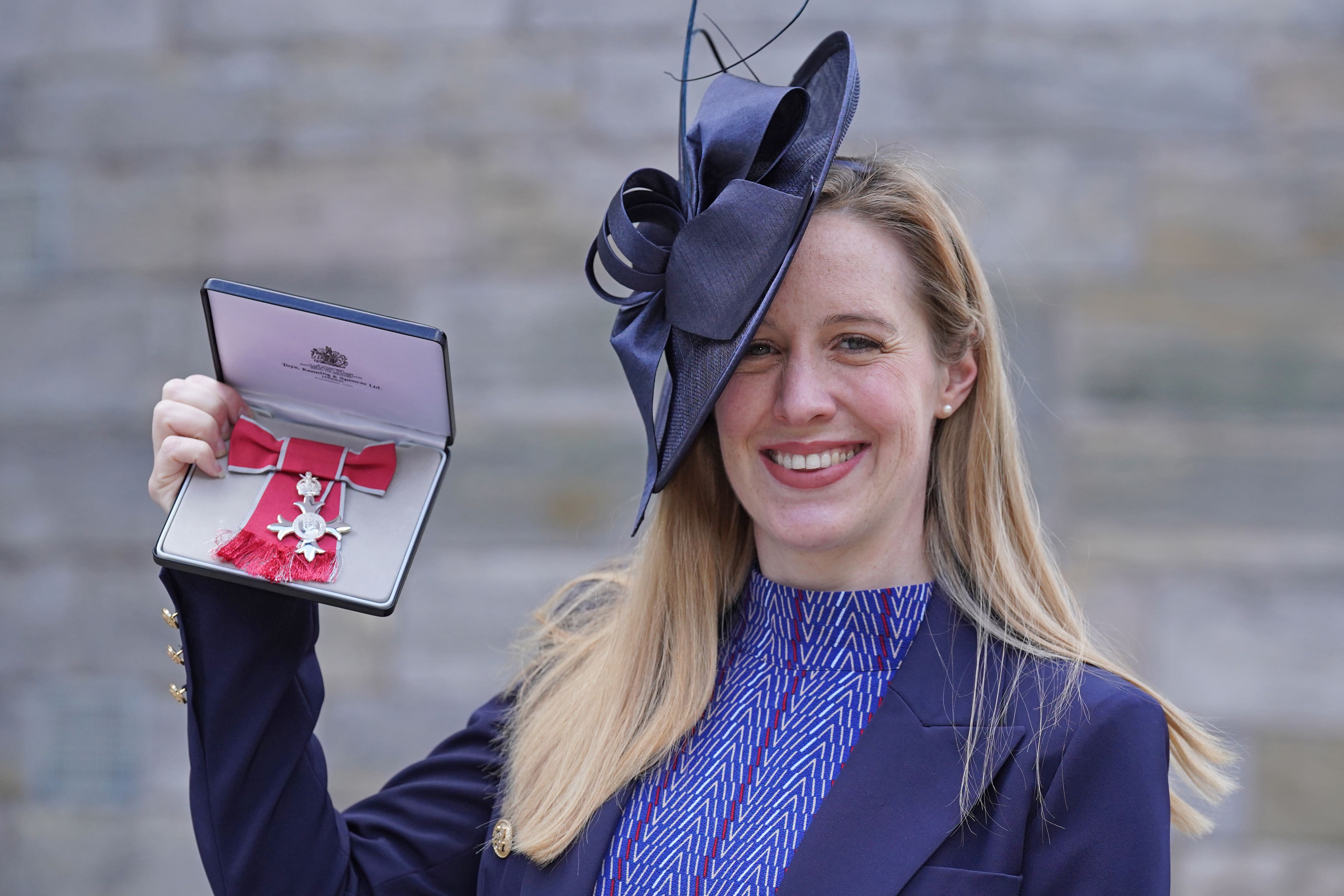 Hannah Miley was made an MBE by the King (Owen Humphreys/PA)