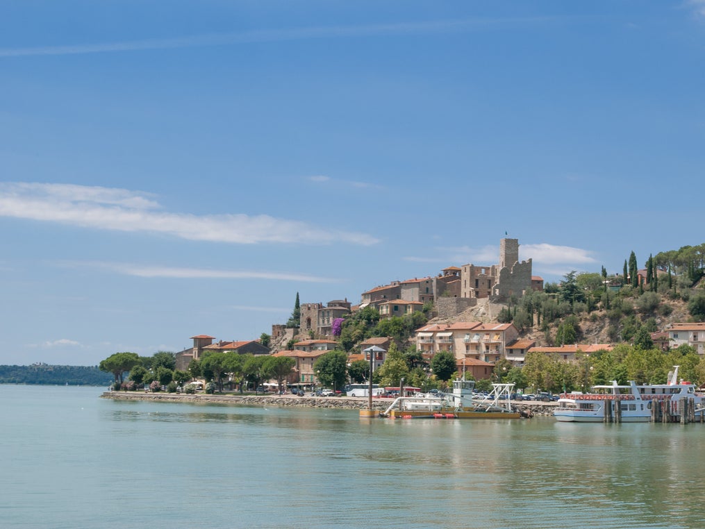 Lake Trasimeno is slightly smaller than Lake Como