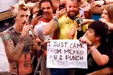 Watch: Machine Gun Kelly punches fan in face mid-performance