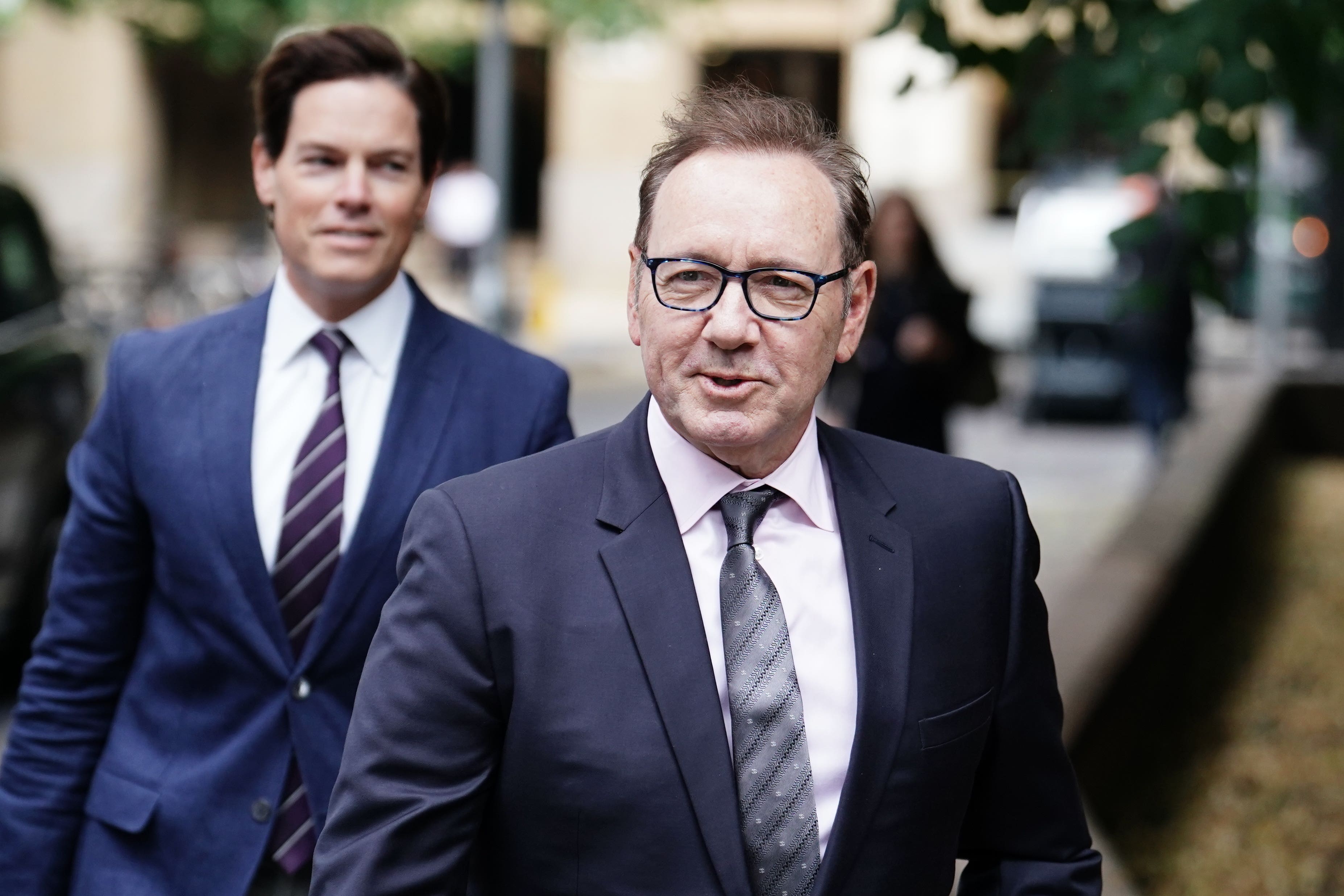 Kevin Spacey arrives at Southwark Crown Court on Wednesday (Jordan Pettitt/PA)