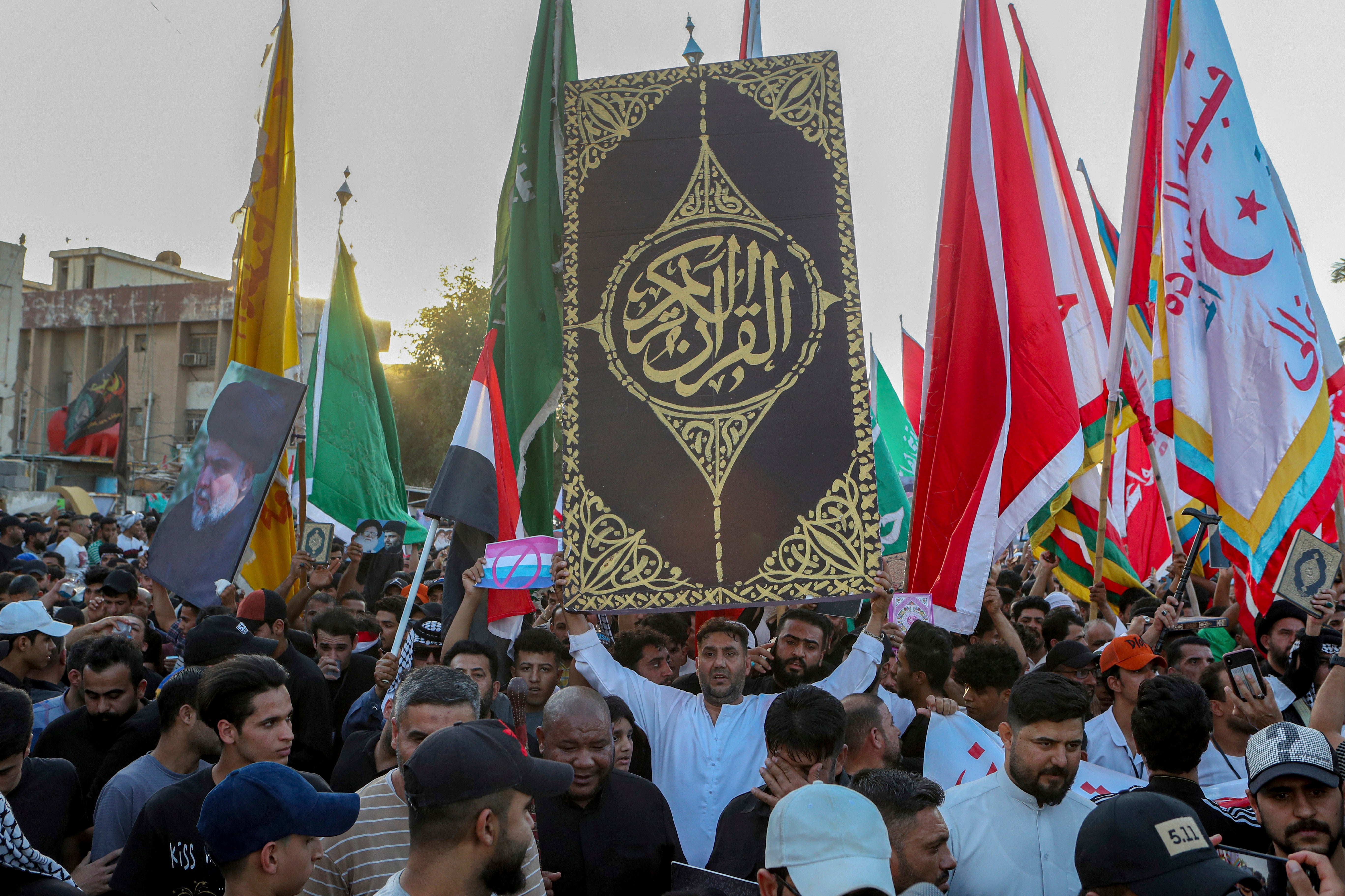 Iraq Sweden Quran Protest