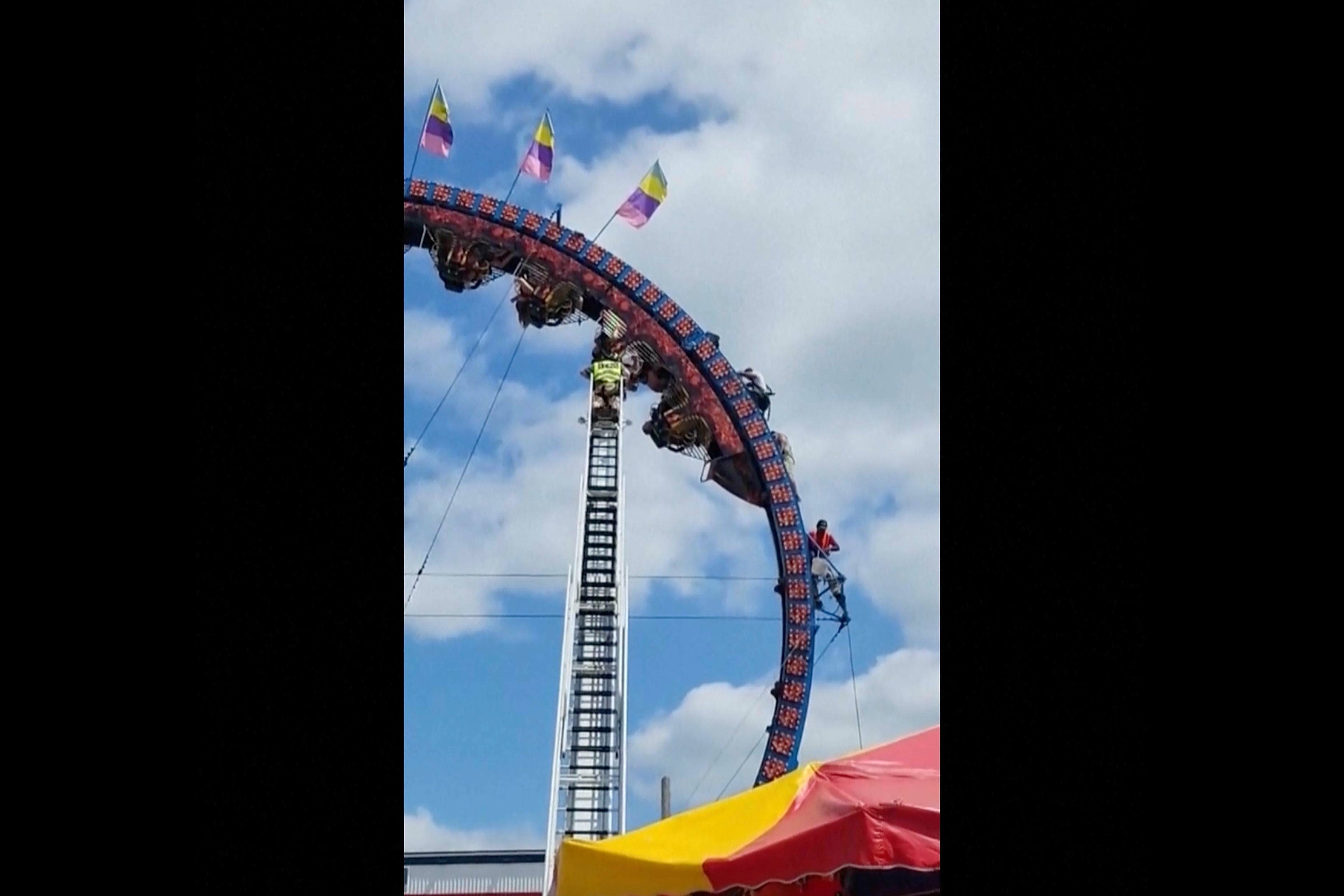 Roller Coaster Trapped Riders