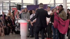 Watch moment protesters removed from Keir Starmer’s speech in Kent